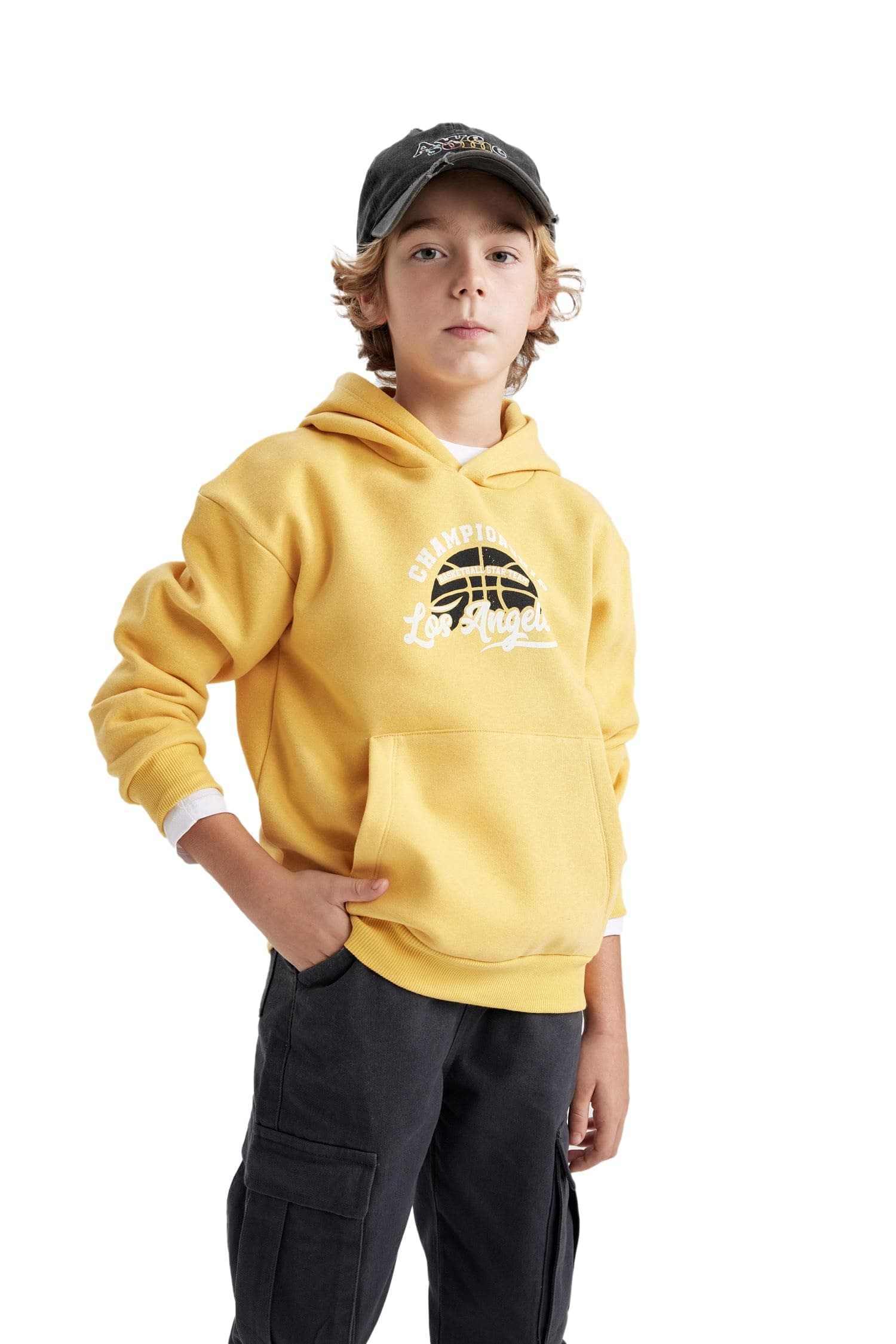 Erkek Çocuk Regular Fit Kapüşonlu Sweatshirt
