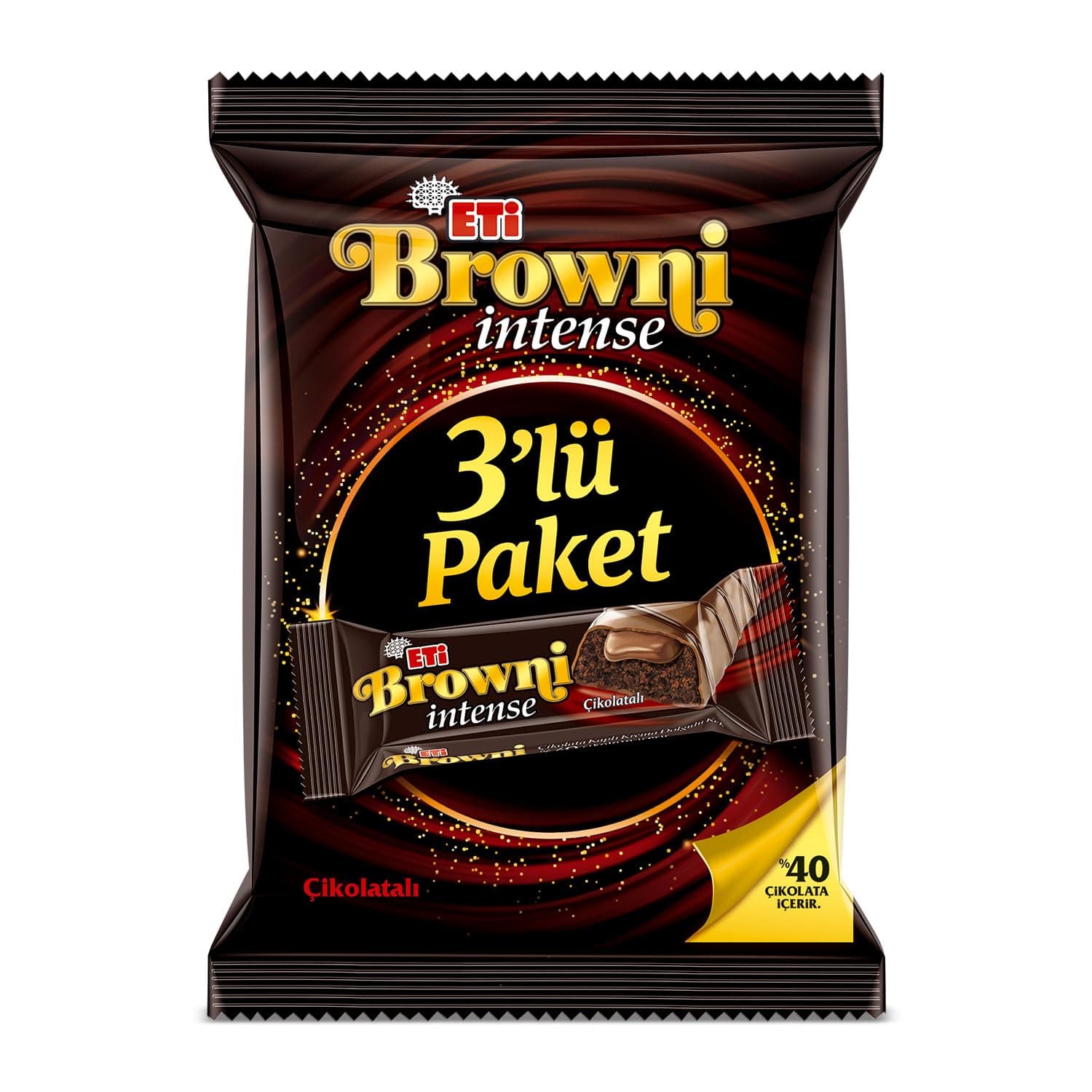 Eti Browni Intense Çikolatalı Kek (3 x 50 g)