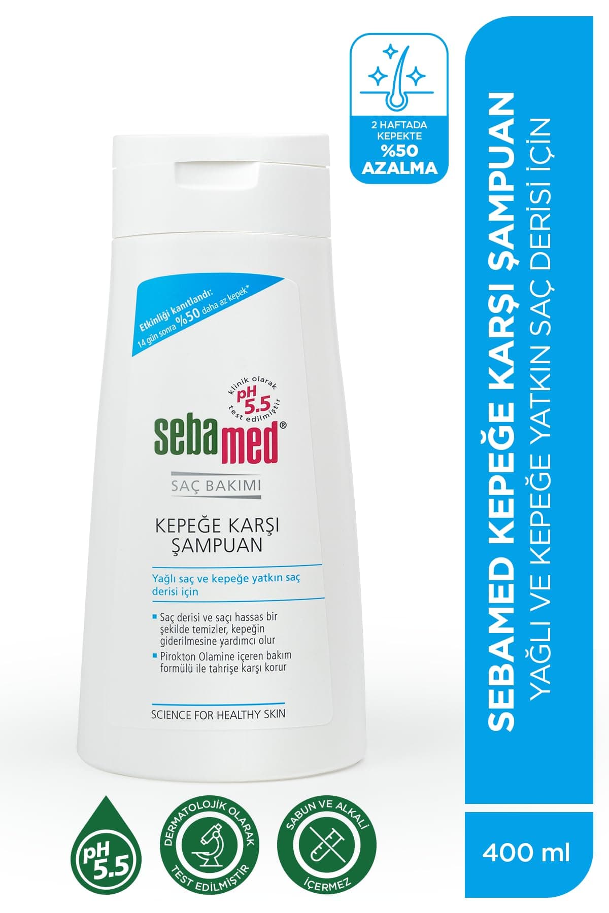 Sebamed Kepek Karşıtı Pirokton Olamin İçerikli Yağlanma Önleyici Etkili Şampuan 400 ml