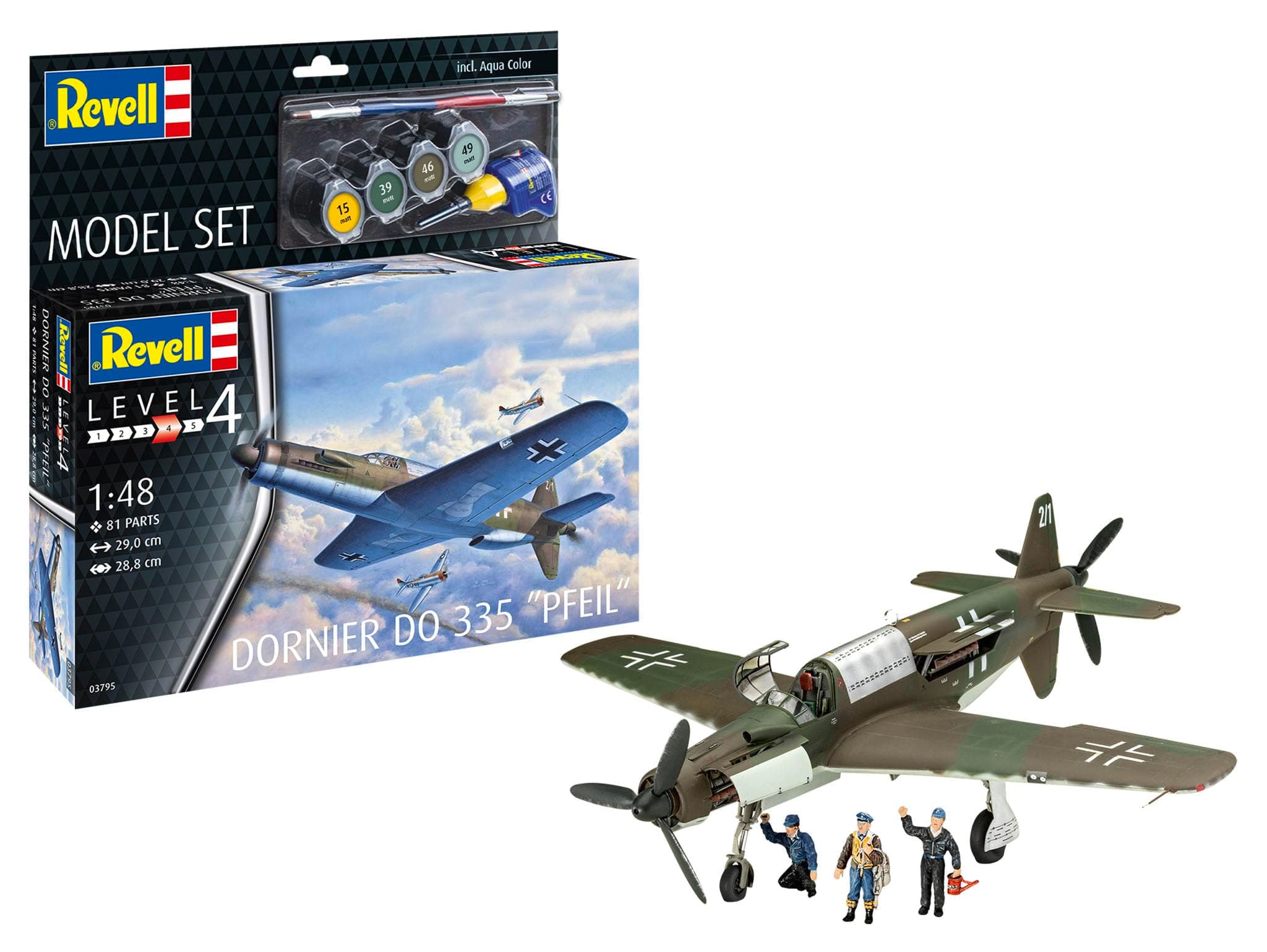 Revell Model Set Dornier Do 335 "Pfeil" Maket, Model Kit