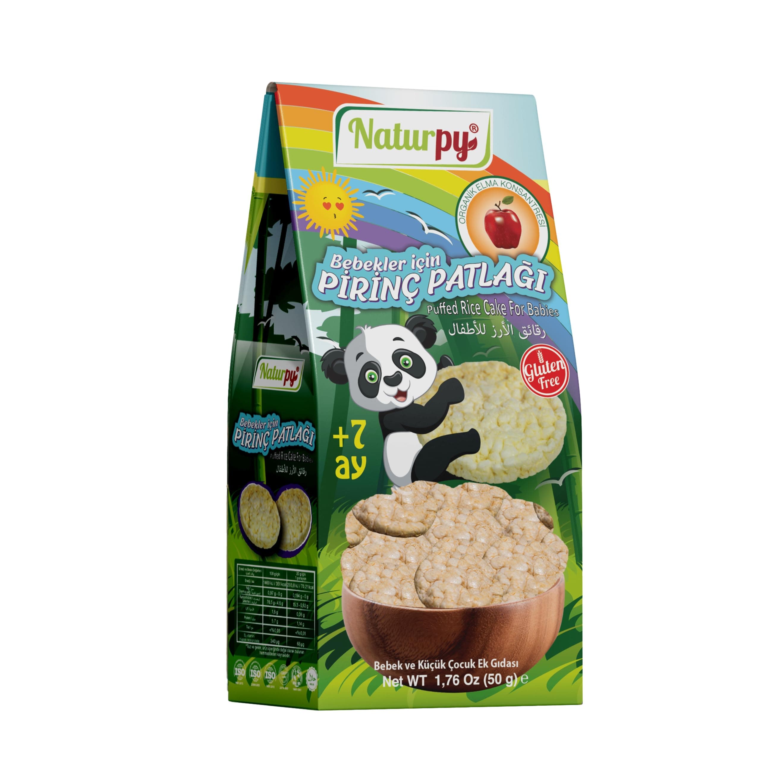 NATURPY BEBEKLER İÇİN PRİNÇ PATLAĞI 75 gr