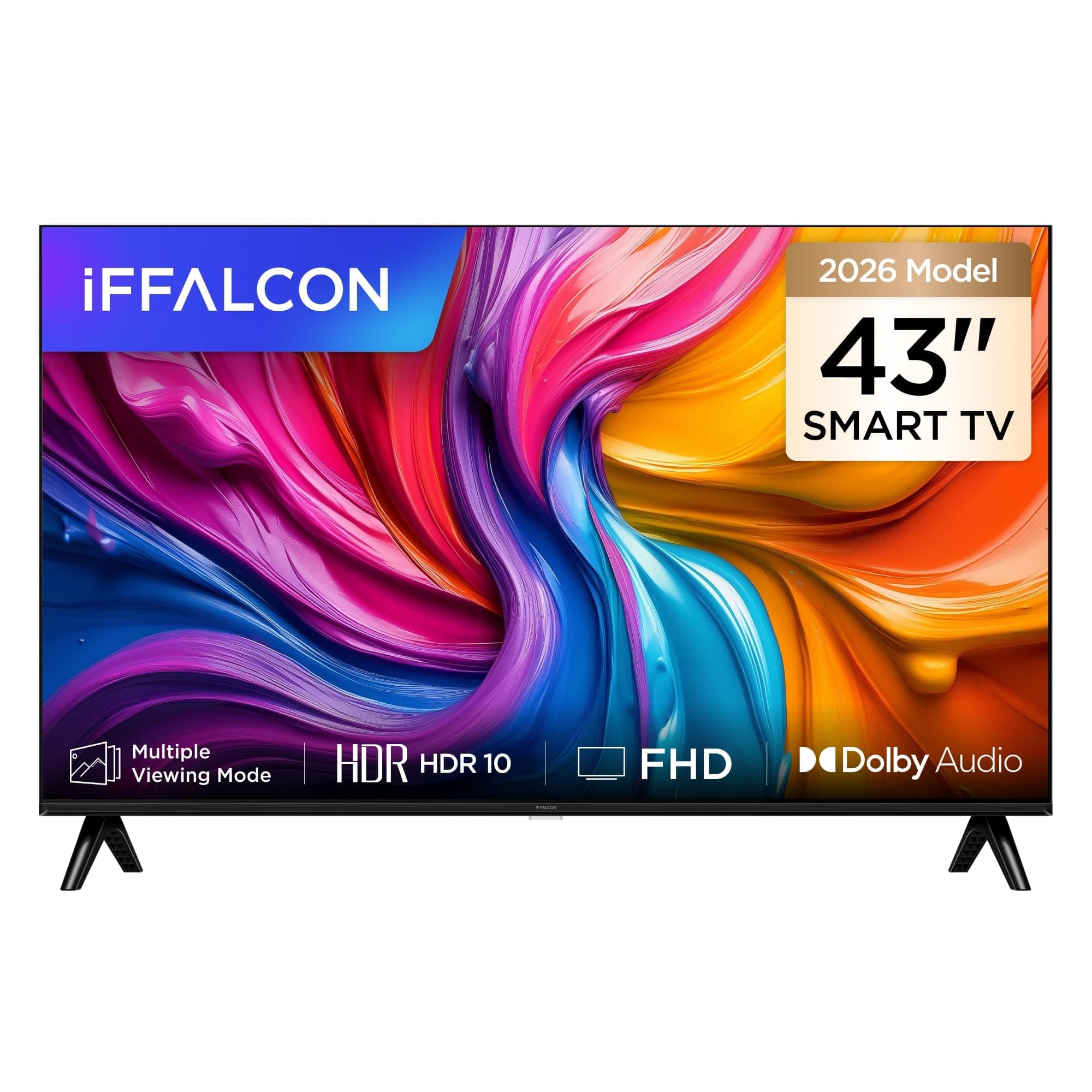 iFFALCON 43S55 43 İnç Smart TV 2K FHD HDR 10 Gaming Android TV, Dolby Audio, Oyun Modu, İnce Tasarımlı Çoklu Göz Koruma (2026 Modeli)
