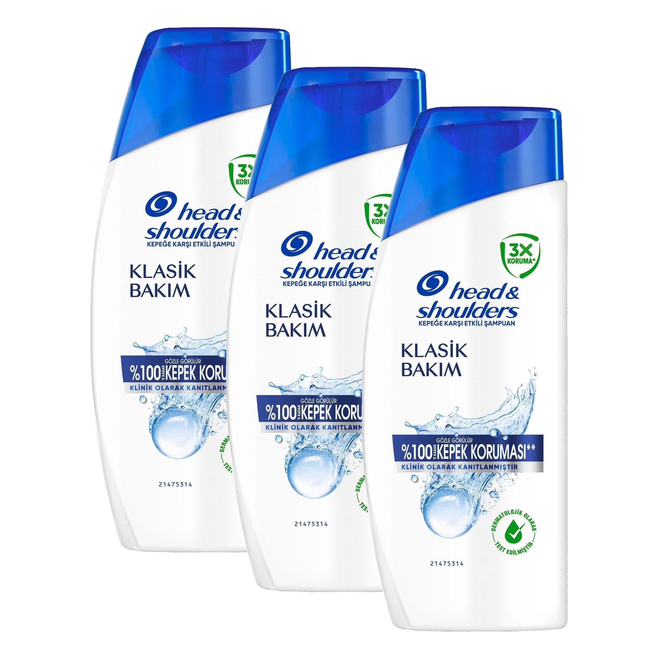 Head & Shoulders Klasik Kepek Şampuanı 95ml (3 paketi)