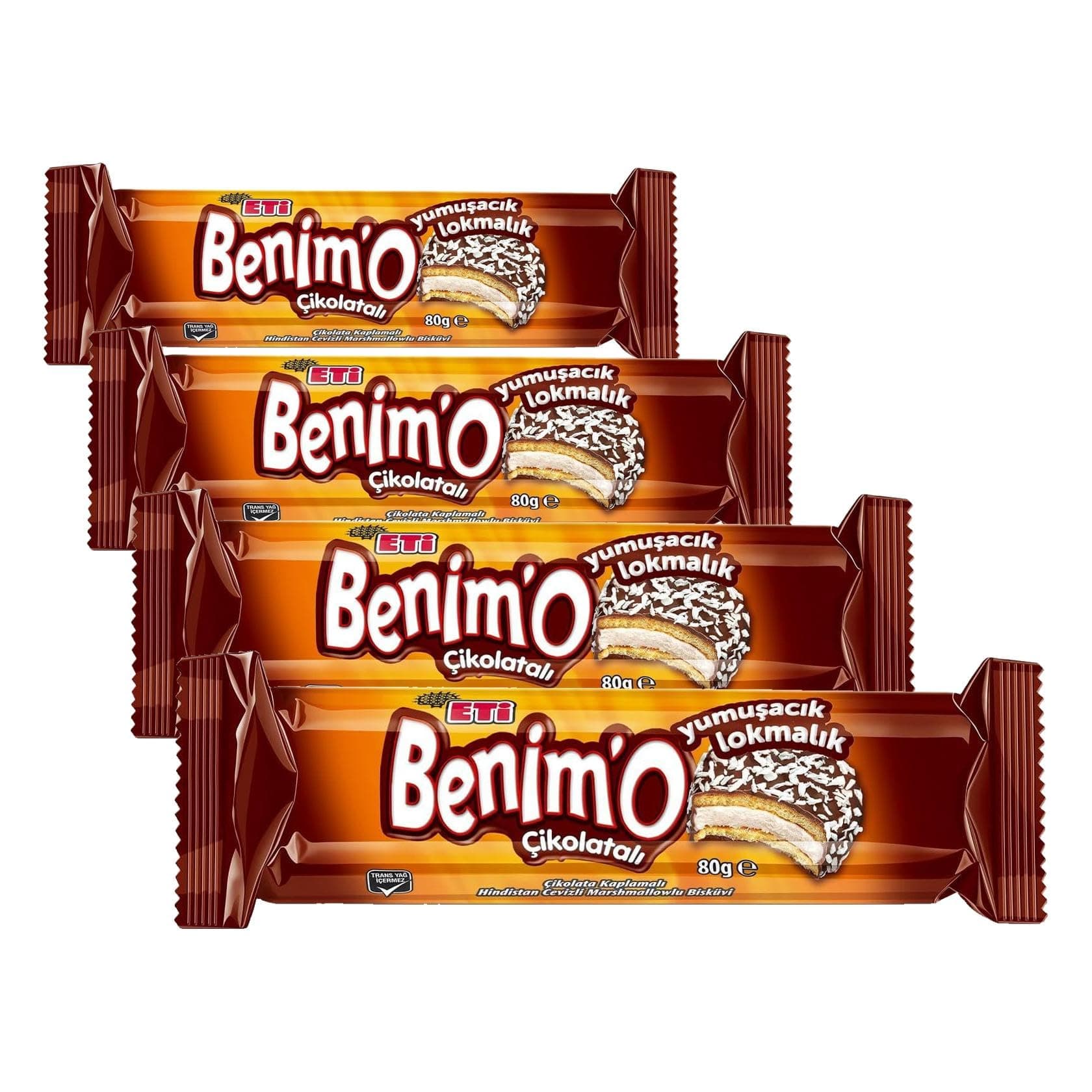 Eti Benimo Lokmalık Çikolatalı Bisküvi 80 g (4 paketi)
