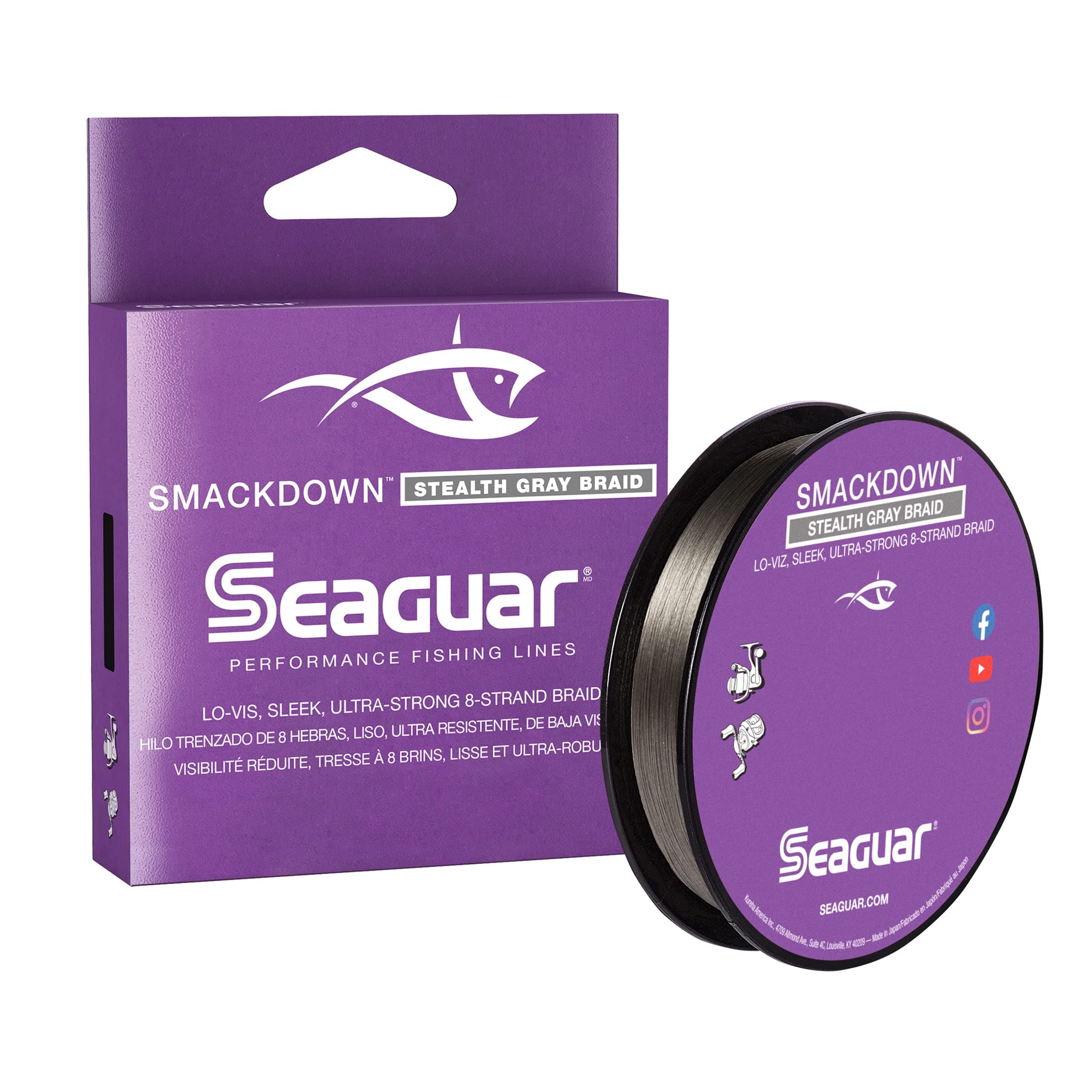 Seaguar Smackdown Örgü 150 Yards Gizli Gri