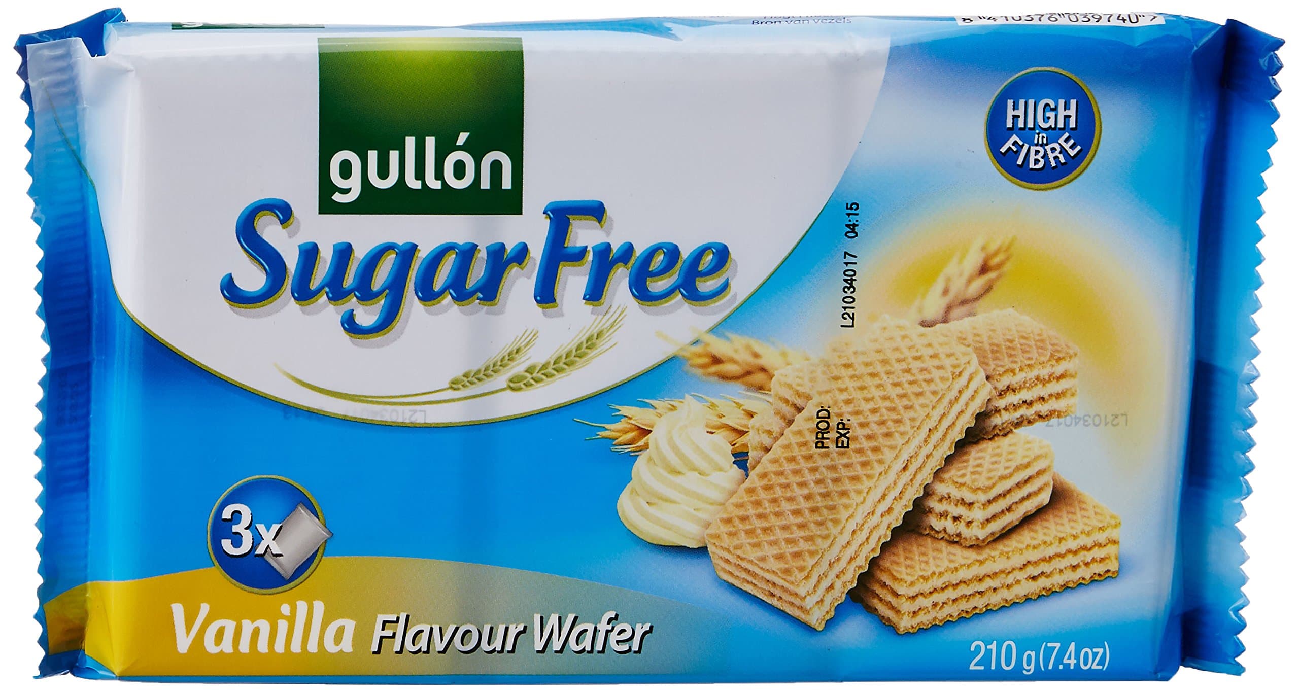 GULLON VANİL.KREMA DOLG.ŞEKERS.GOFRET 180 GR