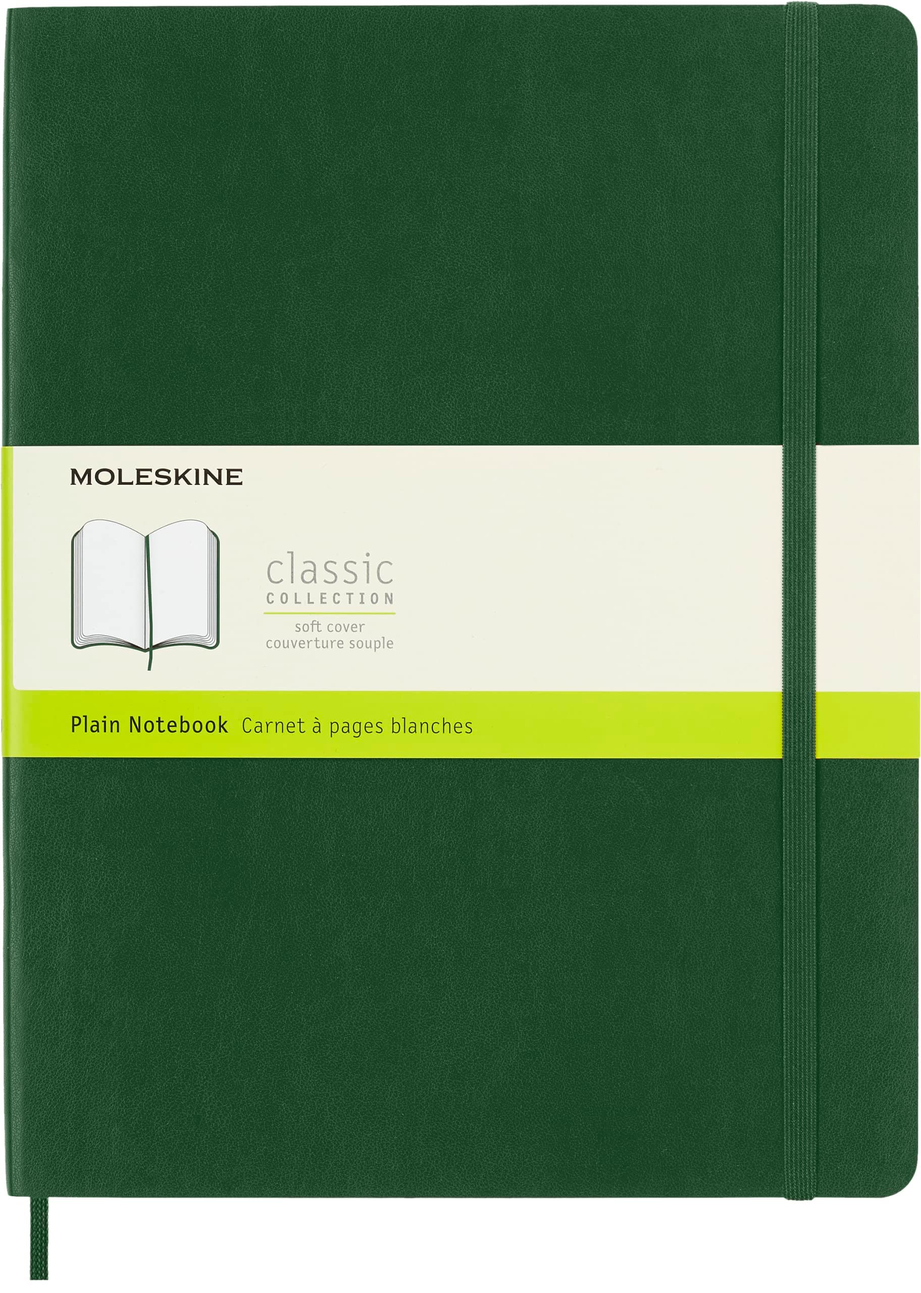 Moleskine Çizgisiz Mersin Yeşili Defter XL Boy Yumuşak Kapak
