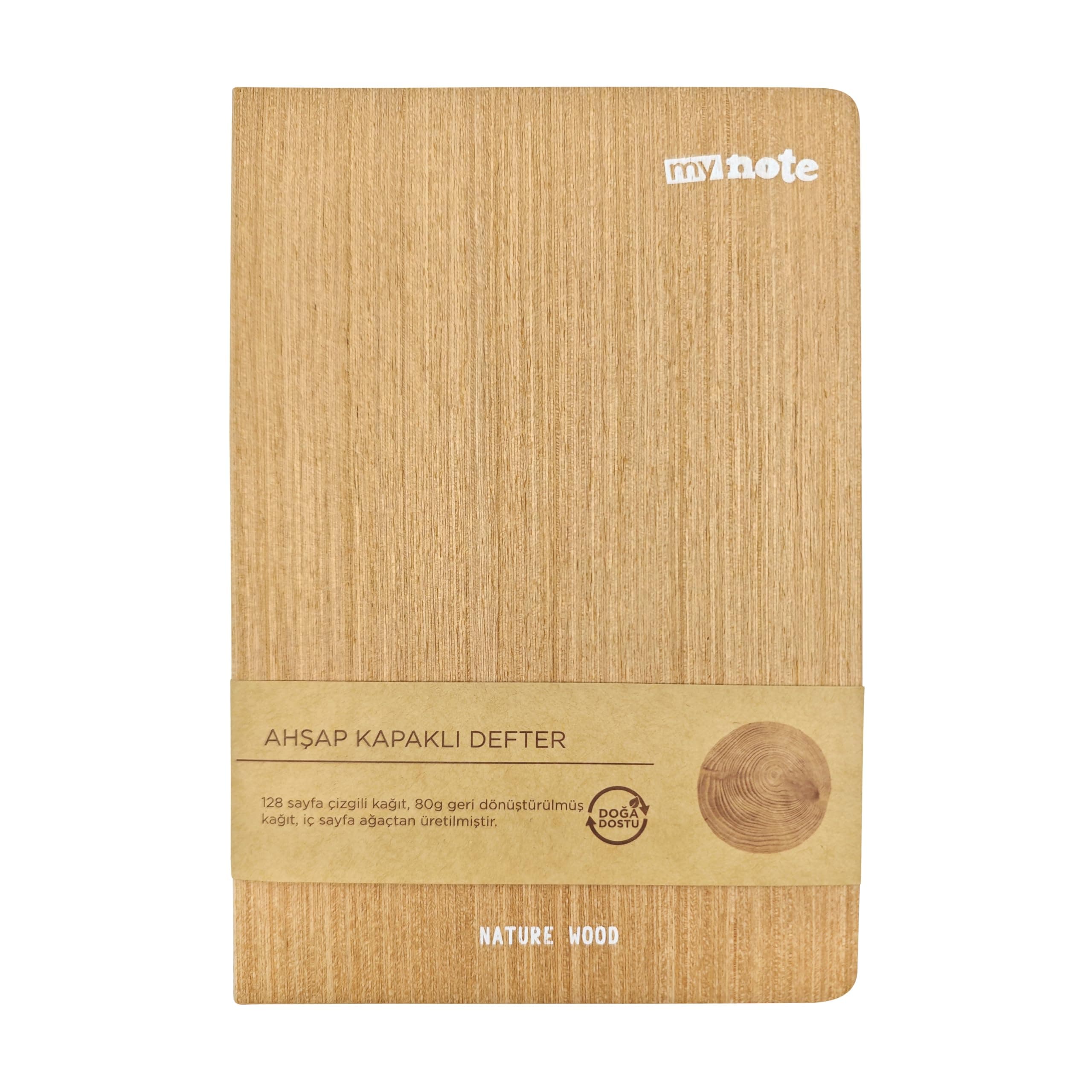 Mynote A5 Ahşap Kağıt Kaplı Defter