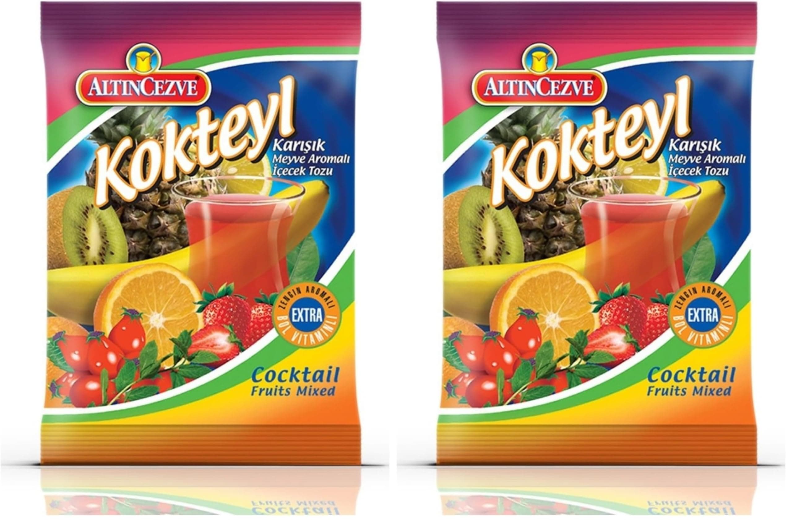 Altıncezve Kokteyl Karışık Meyve Aromalı İçecek Tozu 250 Gr 2li paket