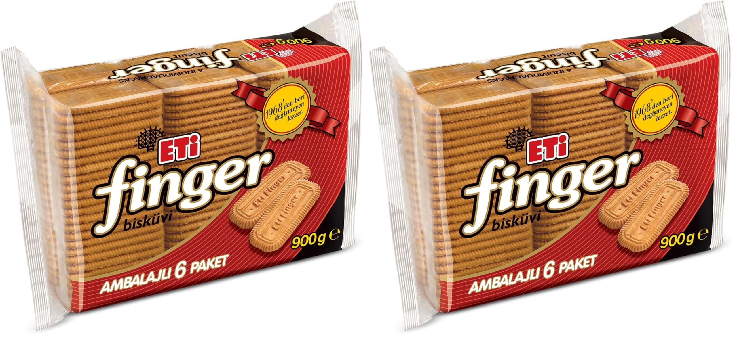 Eti Finger Bisküvi 6 x 150 g (2 paketi)