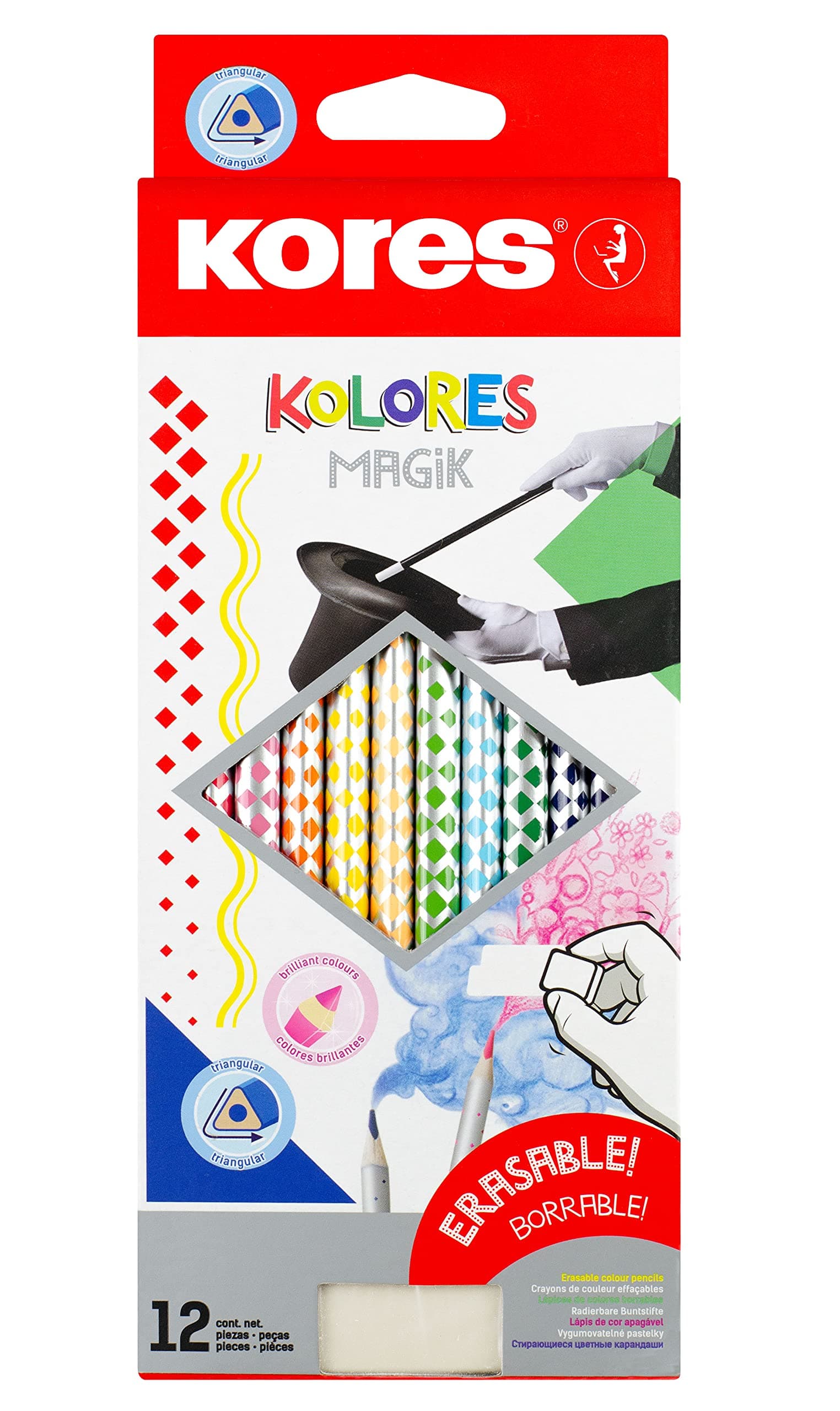 Kores Kolores Magic 12'li Ahşap Boya Kalemi