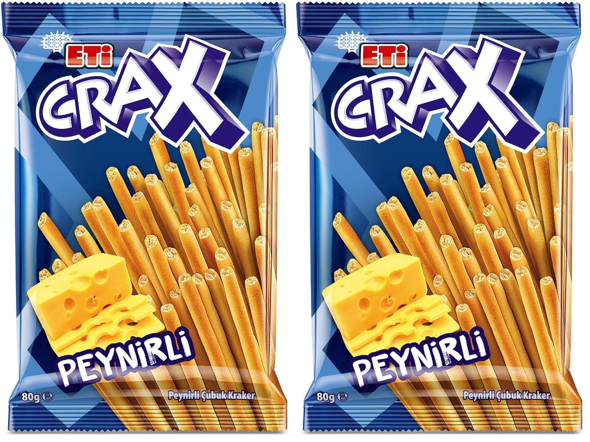 Eti Crax Peynirli Çubuk Kraker 80 g 2li paket