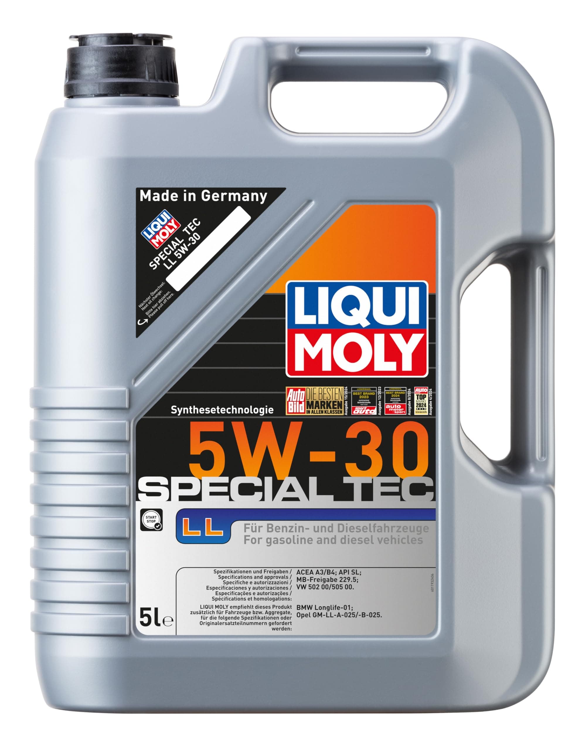 Liqui Moly Special Tec LL 5W-30 5 l Otomotiv Bakım Ürünü