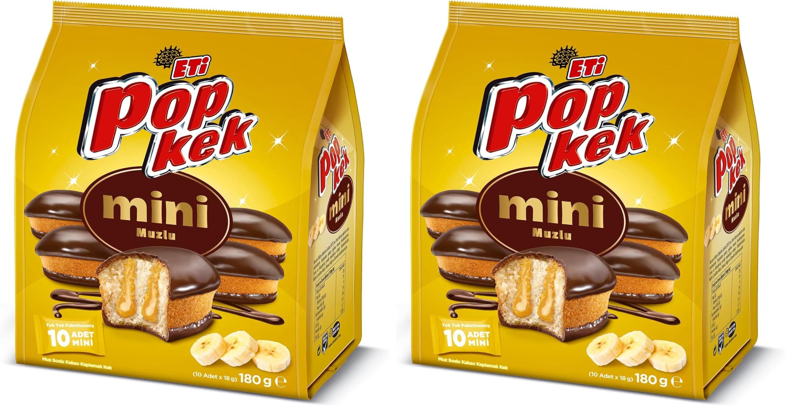 Eti Popkek Mini Muzlu Kek 180 g 2li paket
