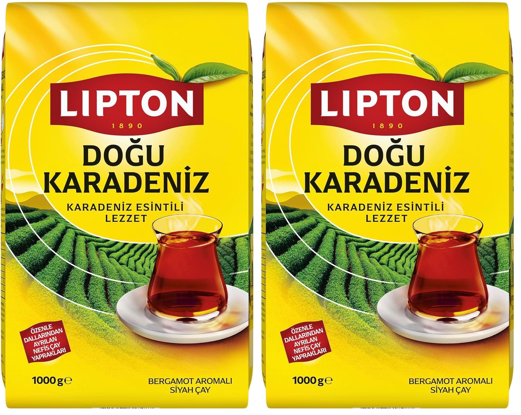 Lipton Doğu Karadeniz Bergamot Aromalı Çay, 1000 g (2 paketi)