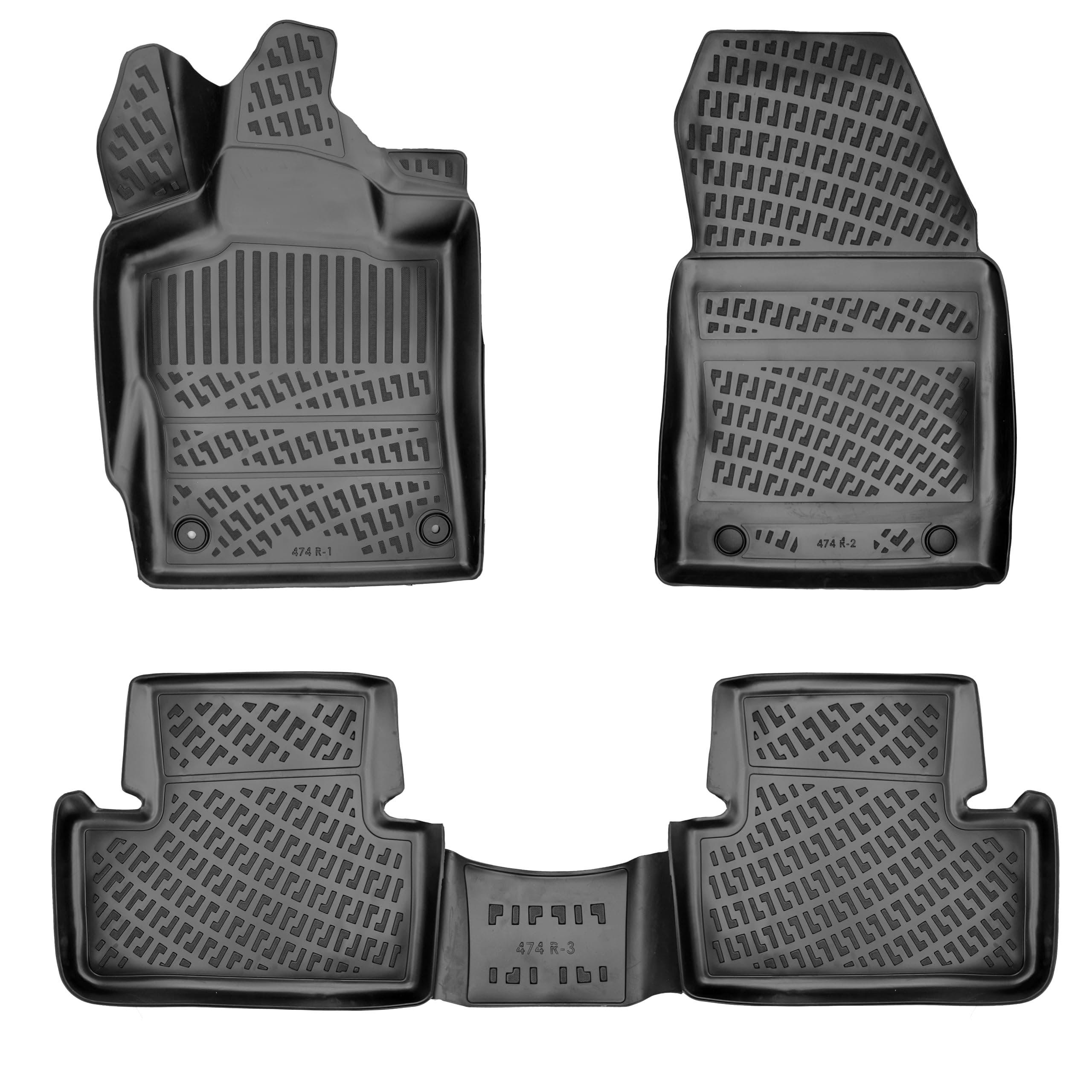 Rizline DS 4 Crossback 2010-2018 Uyumlu 3D Havuzlu Paspas