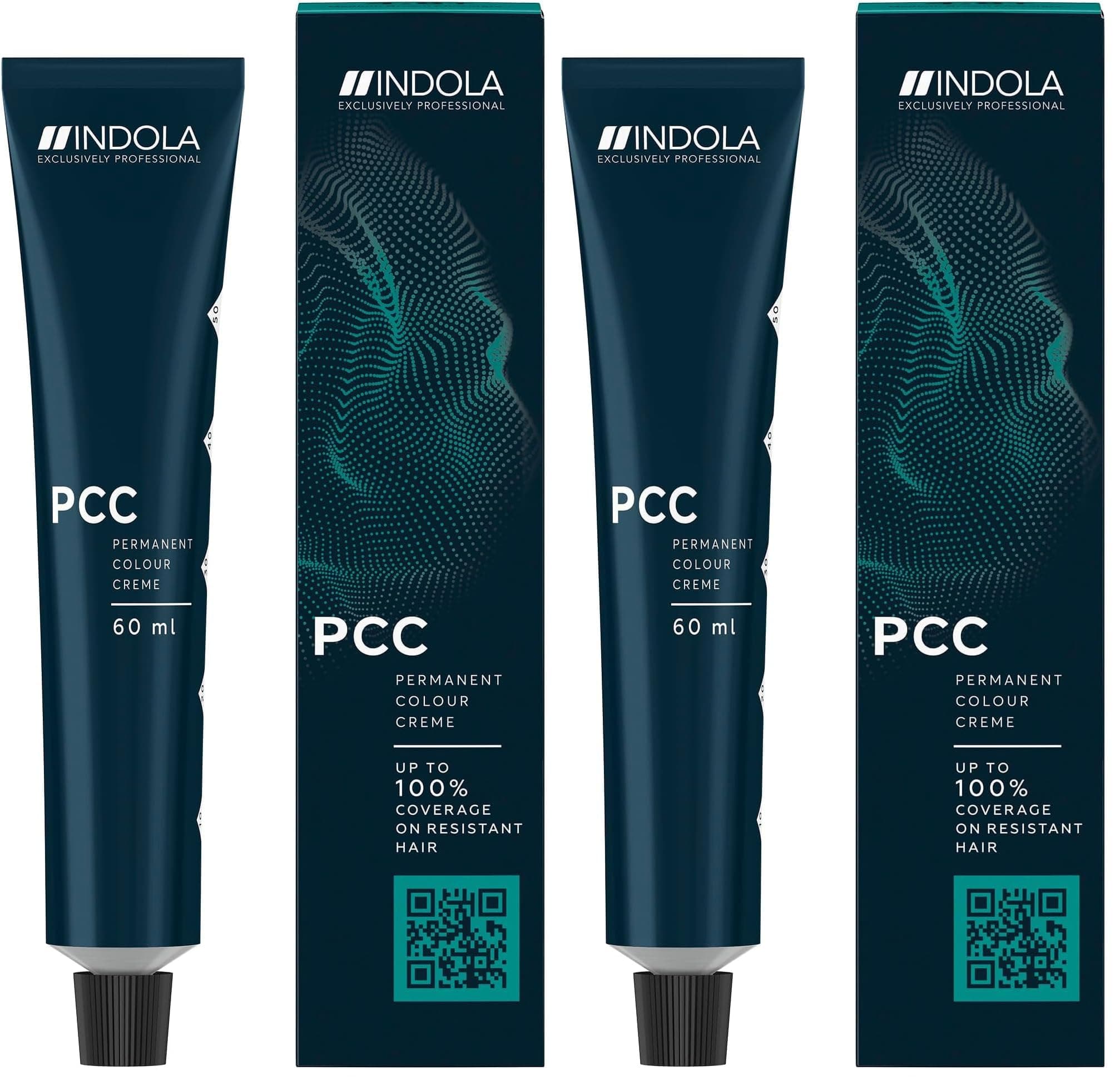 INDOLA PCC Intense Coverage 6.0+ Yoğun Koyu Kumral Kalıcı Krem Saç Boyası, 60 ml (2 paketi)