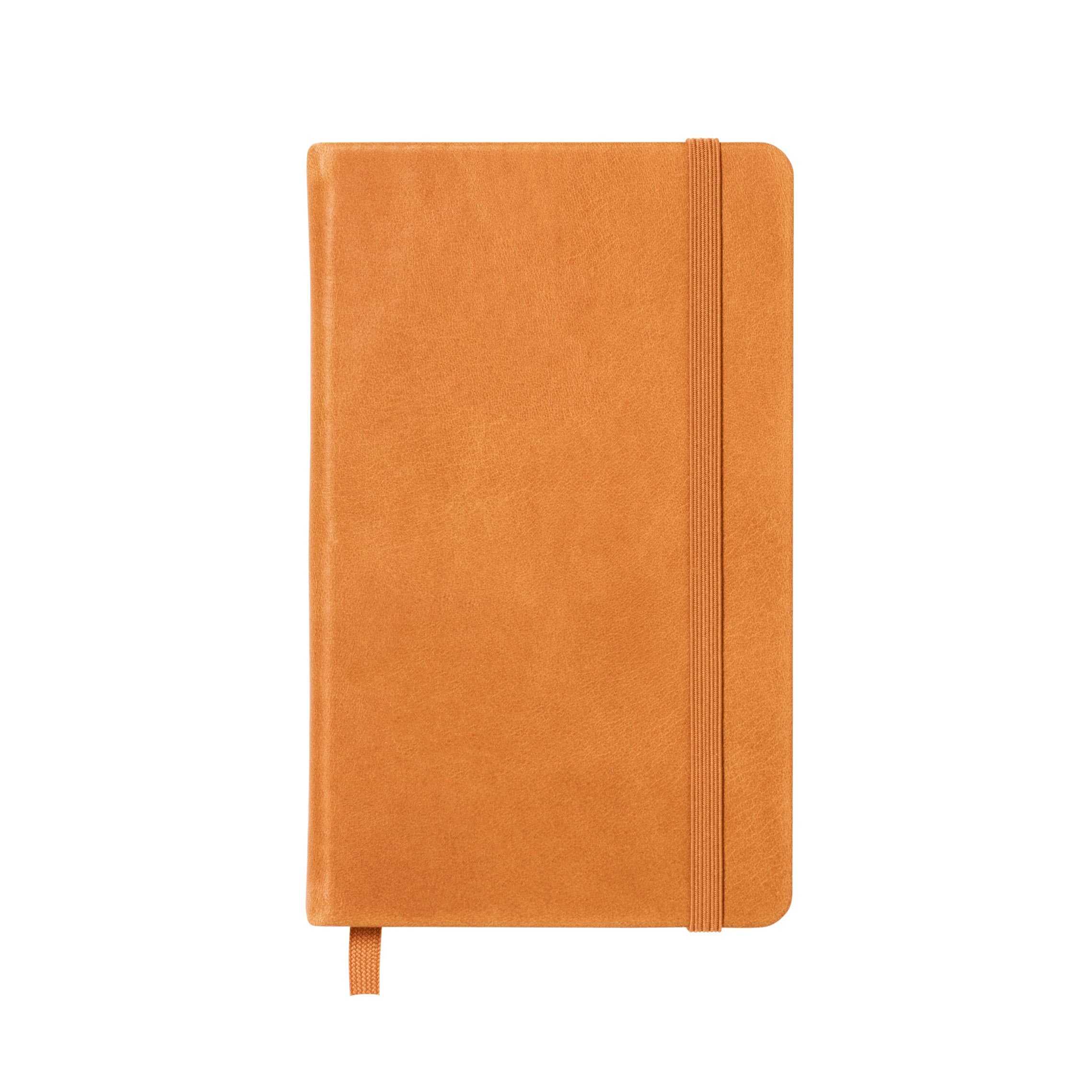 Leuchtturm1917 Deri Kapak Özel Seri Not Defteri, Cep Boy (A6), Açık Kahverengi Sert Kapak, Çizgili