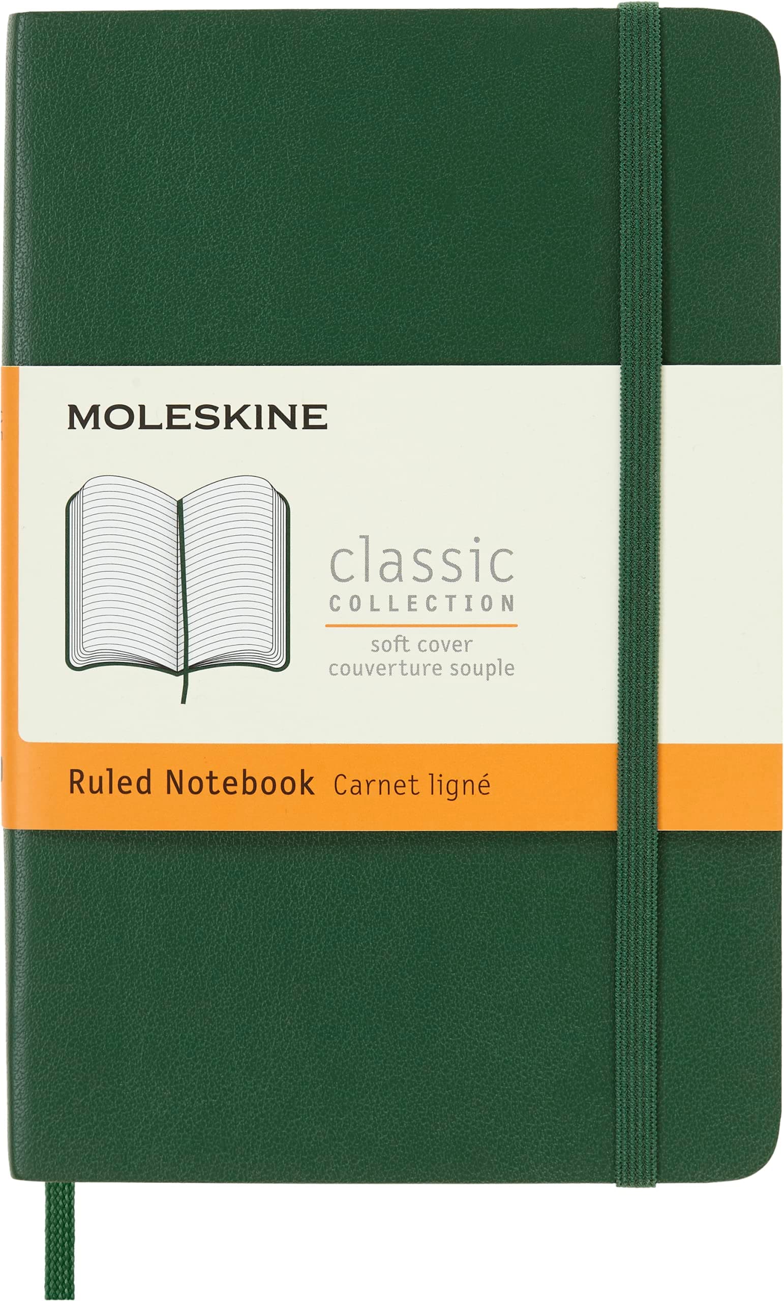 Moleskine Classic Yumuşak Kapak Çizgili Defter 9X14Cm Myrtle Green