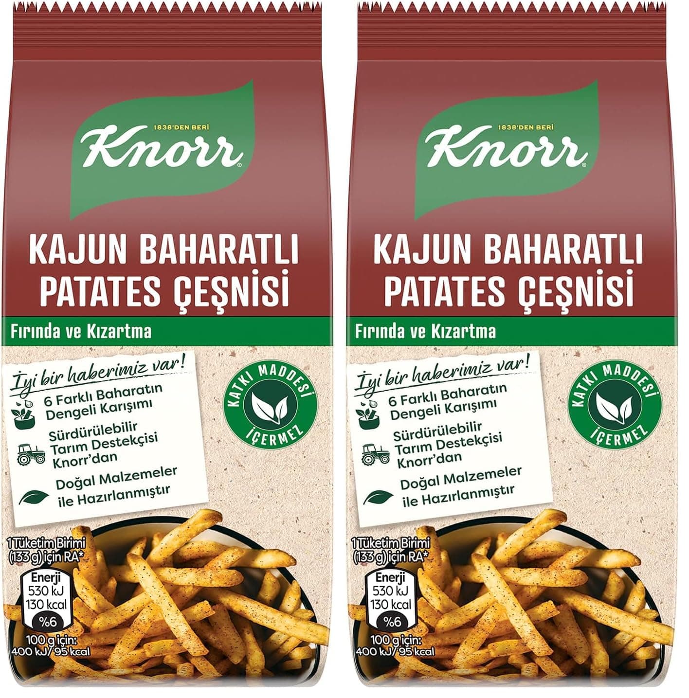 Knorr Kajun Patates Çeşnisi 60 gr (2 paketi)