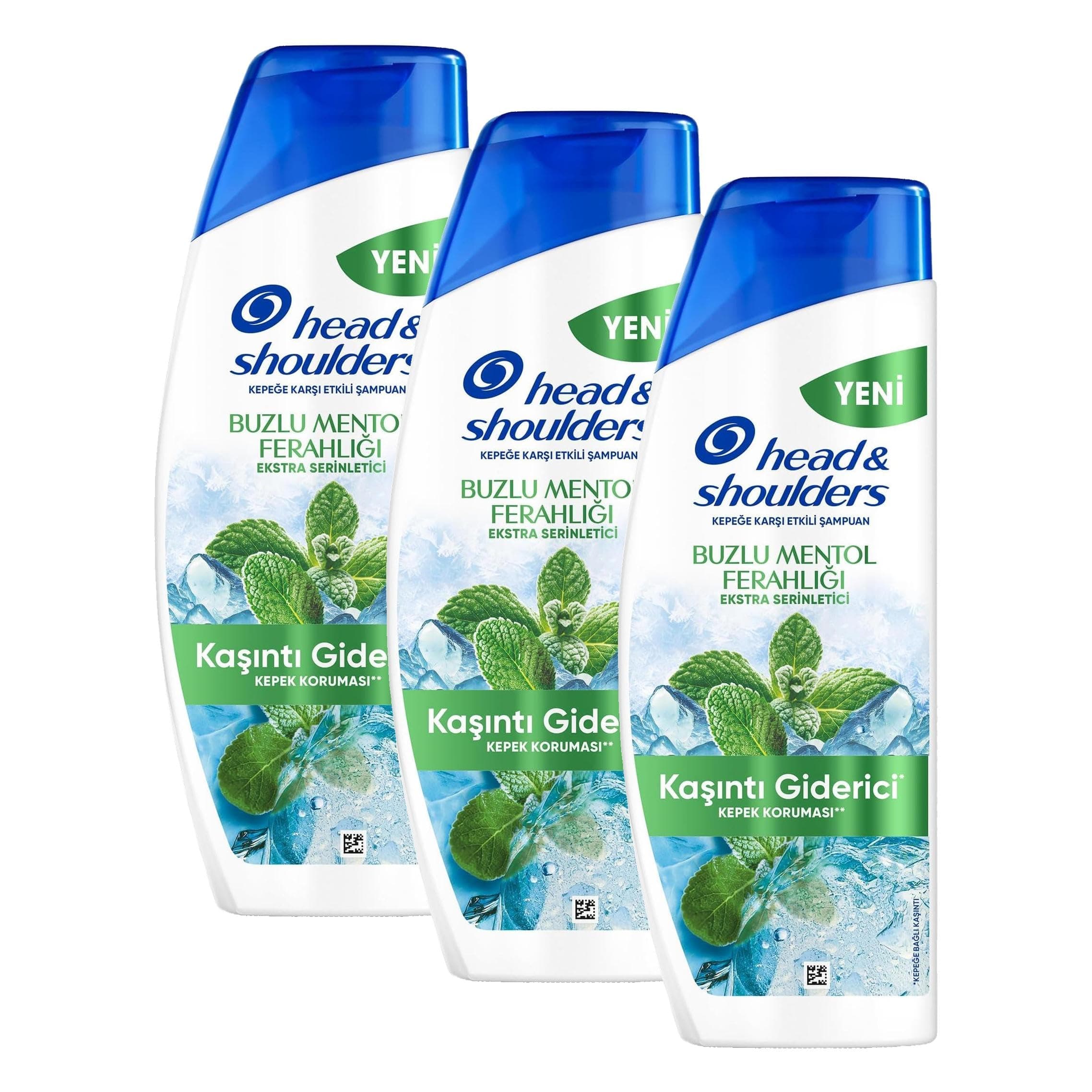 Head&Shoulders Buzlu Menthol Ferahlığı Şampuan 330 Mililitre (3 paketi)