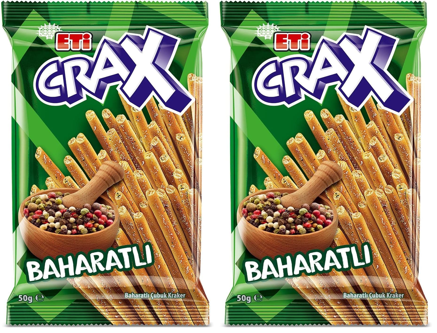 Eti Crax Baharatlı Çubuk Kraker 50 g x 20 Adet (2 paketi)
