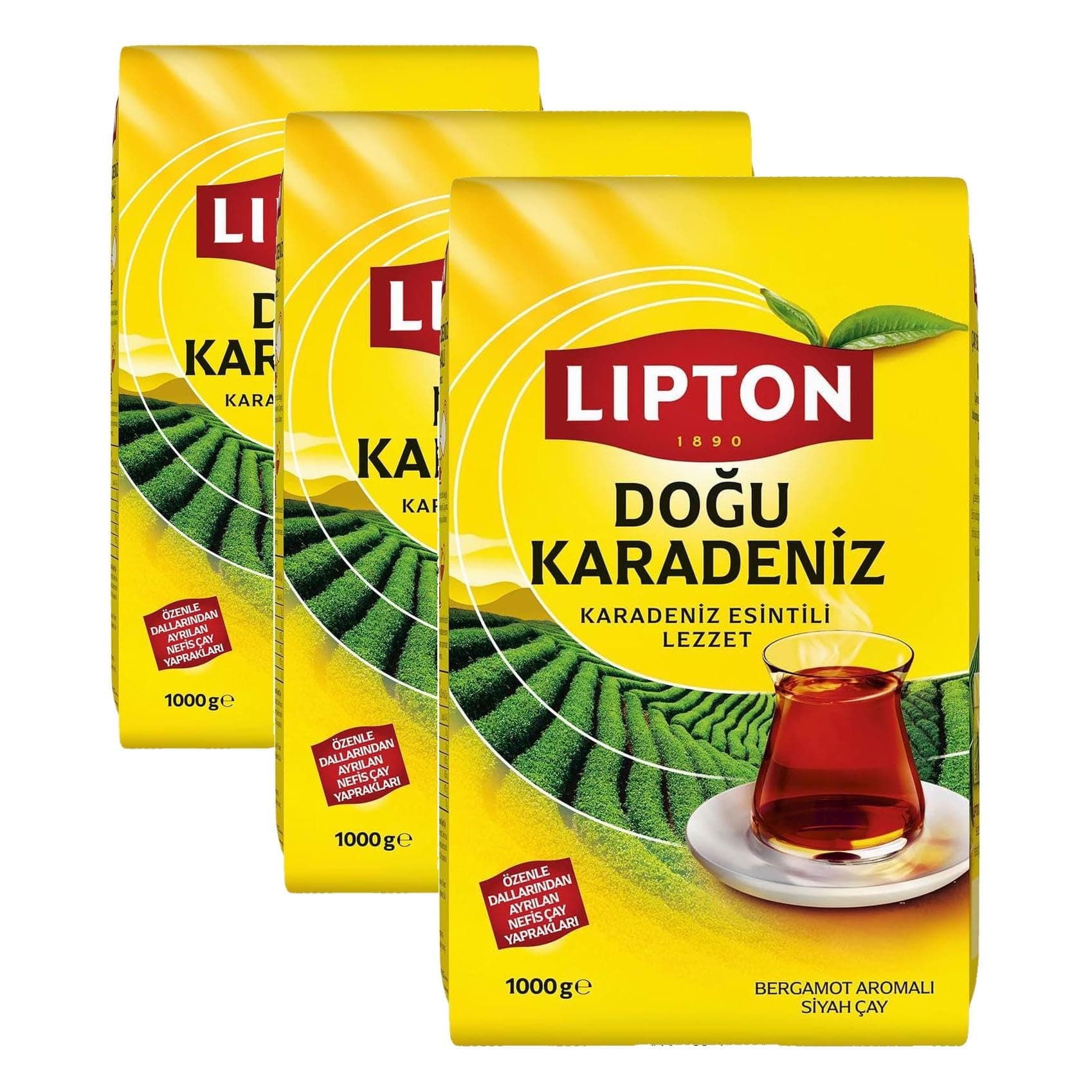 Lipton Doğu Karadeniz Dökme Çay, 1kg (3 paketi)