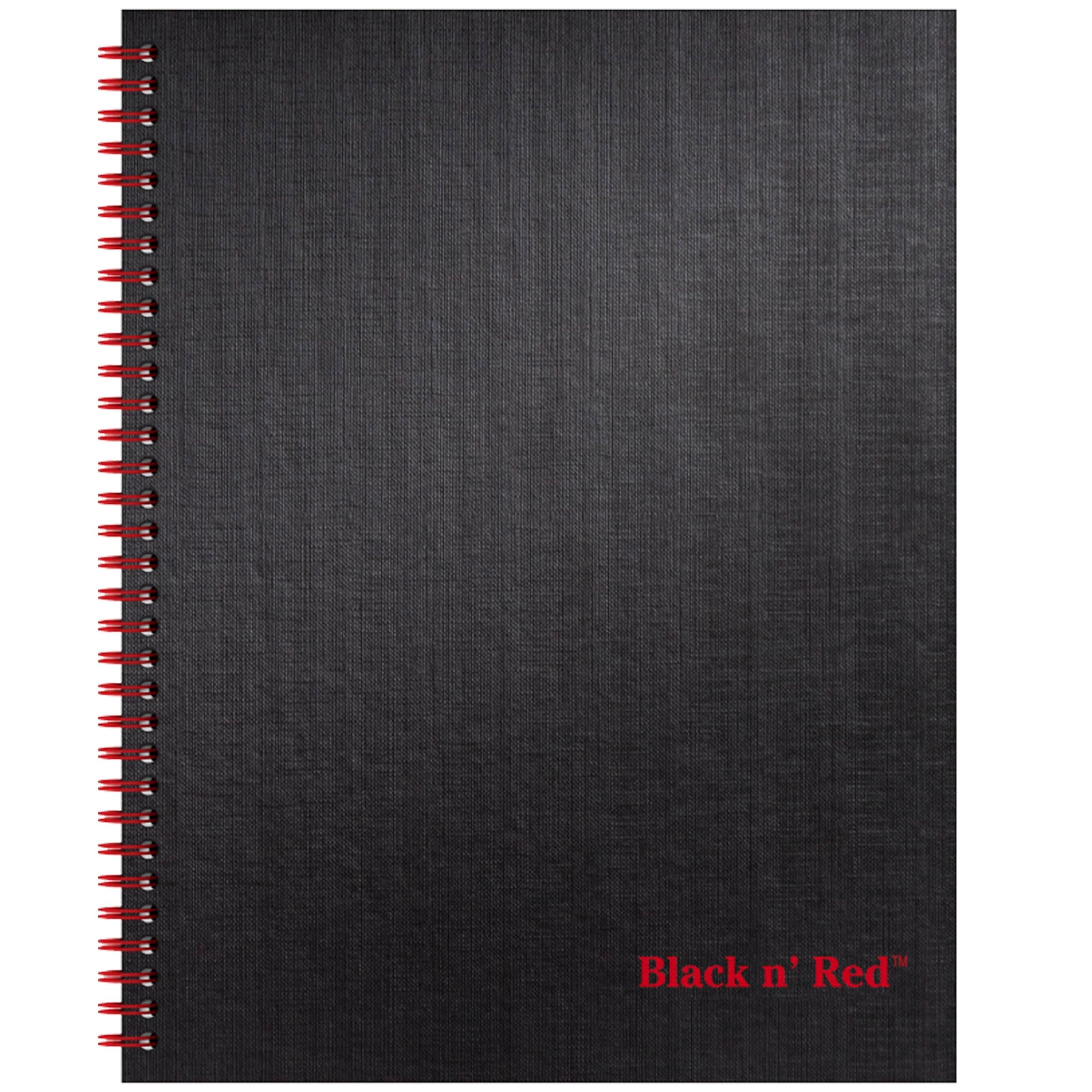 Black n' Red Business not defteri, sert kapak, Twinwire, 28,9 x 21,6 cm, siyah, çizgili, 70 yaprak (K67030)