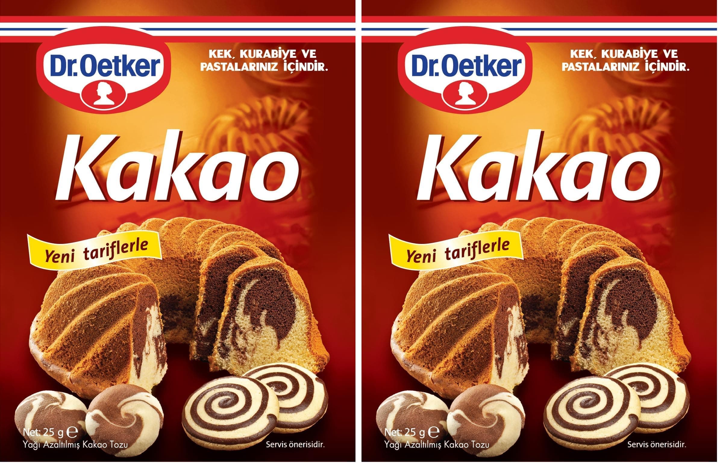 Dr. Oetker Kakao 50 Gr 2li paket
