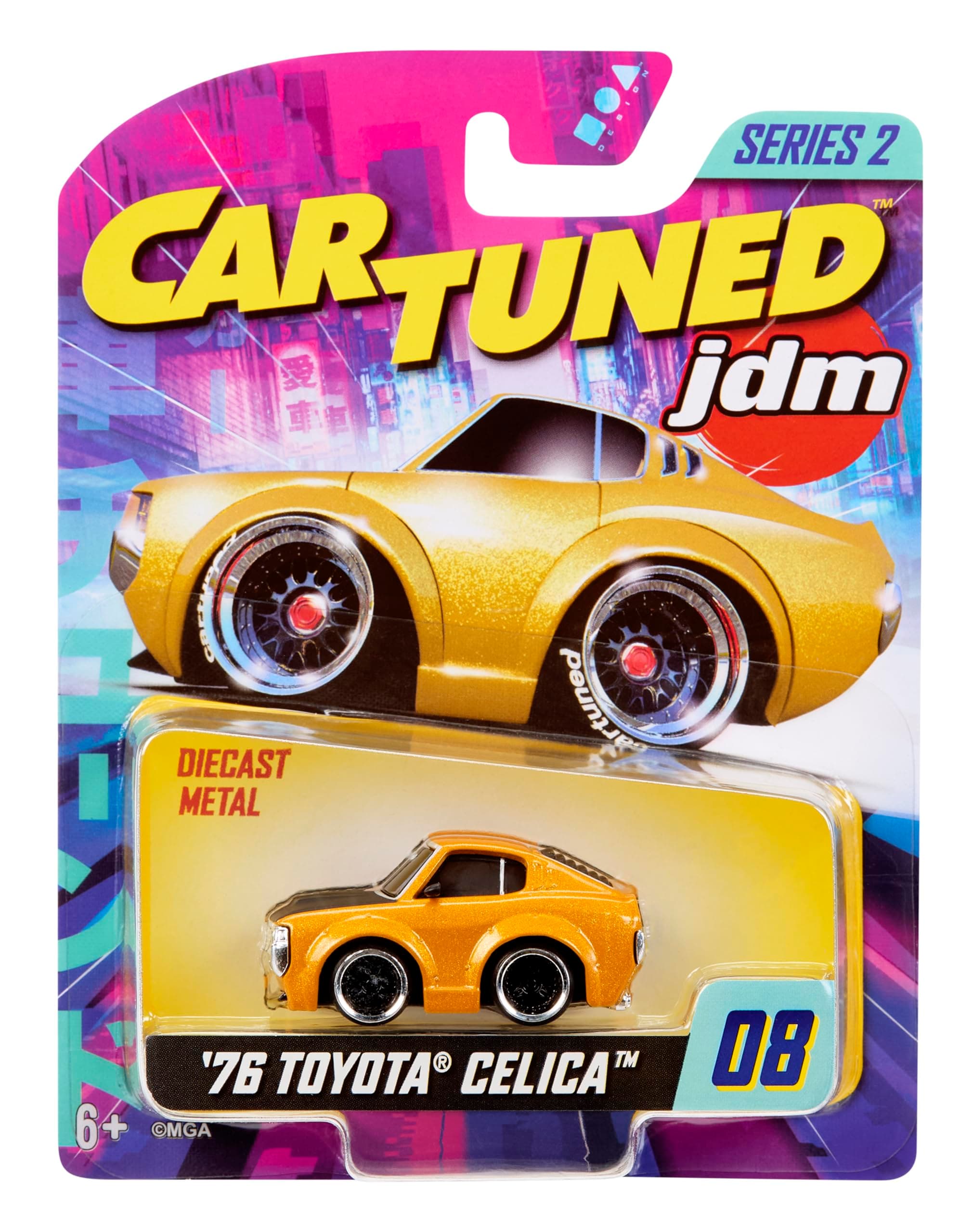 CarTuned JDM Seri 2 1976 Toyota Celica (Heçbek) - Sarı Araba