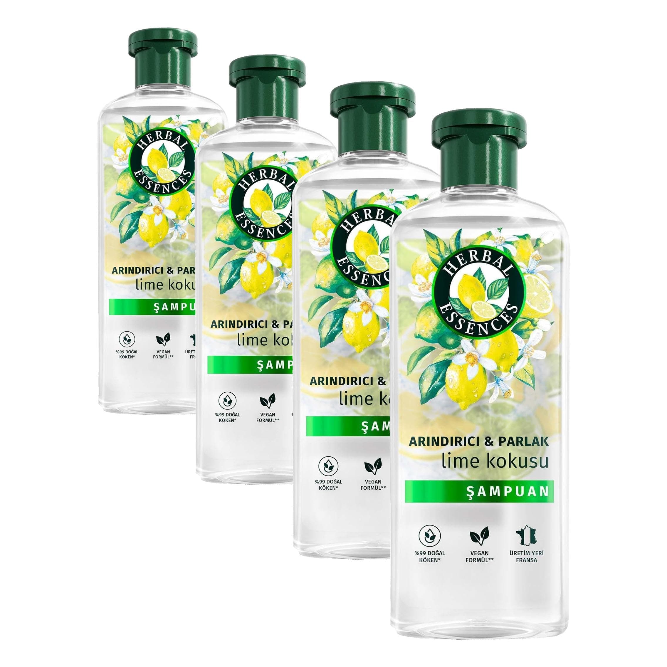 Herbal Essences Arındırıcı ve Parlatıcı Şampuan 350 ml (4 paketi)