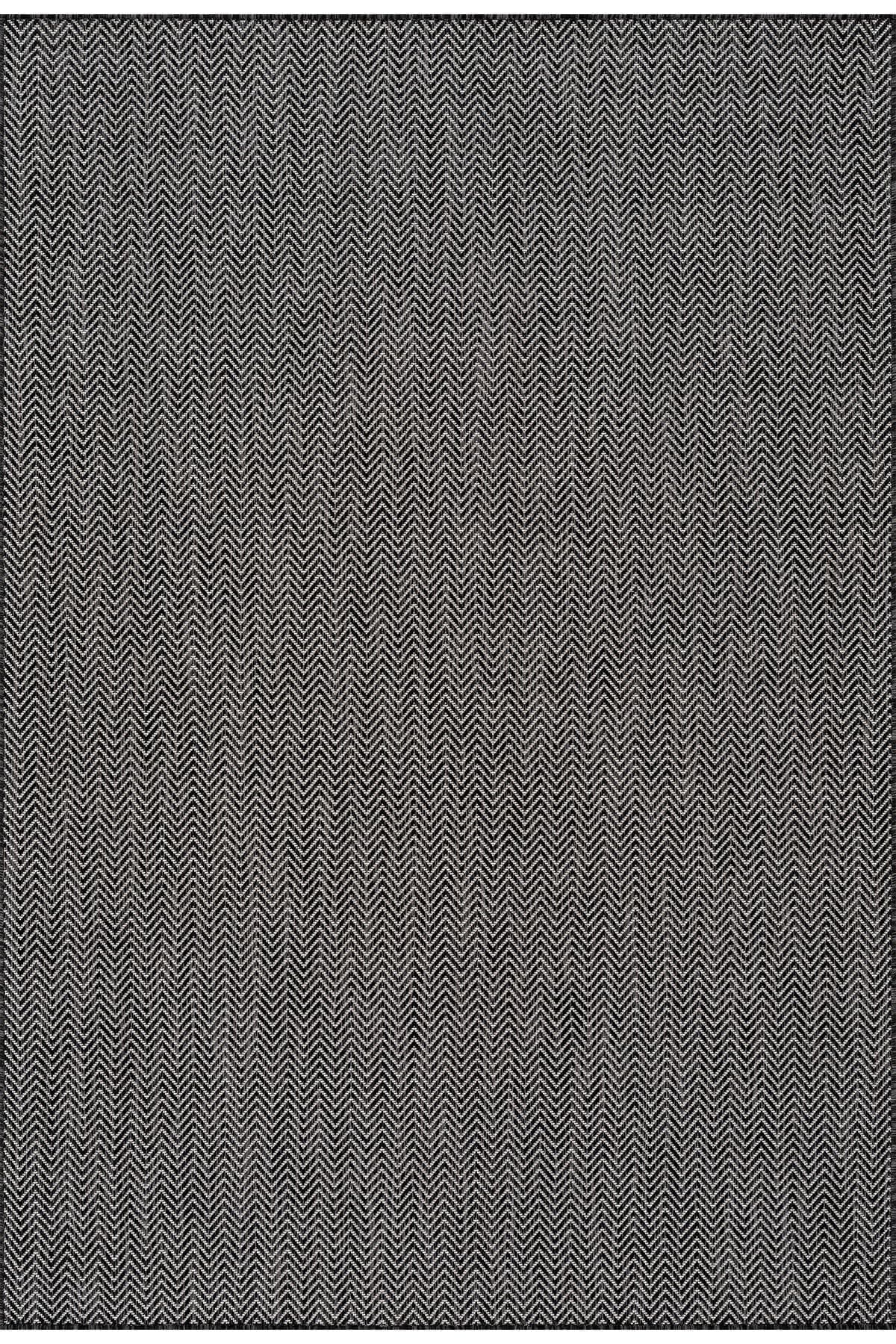 KOZA HOME Fresco Ekru Siyah Sisal Halı 20522A 50 x 80