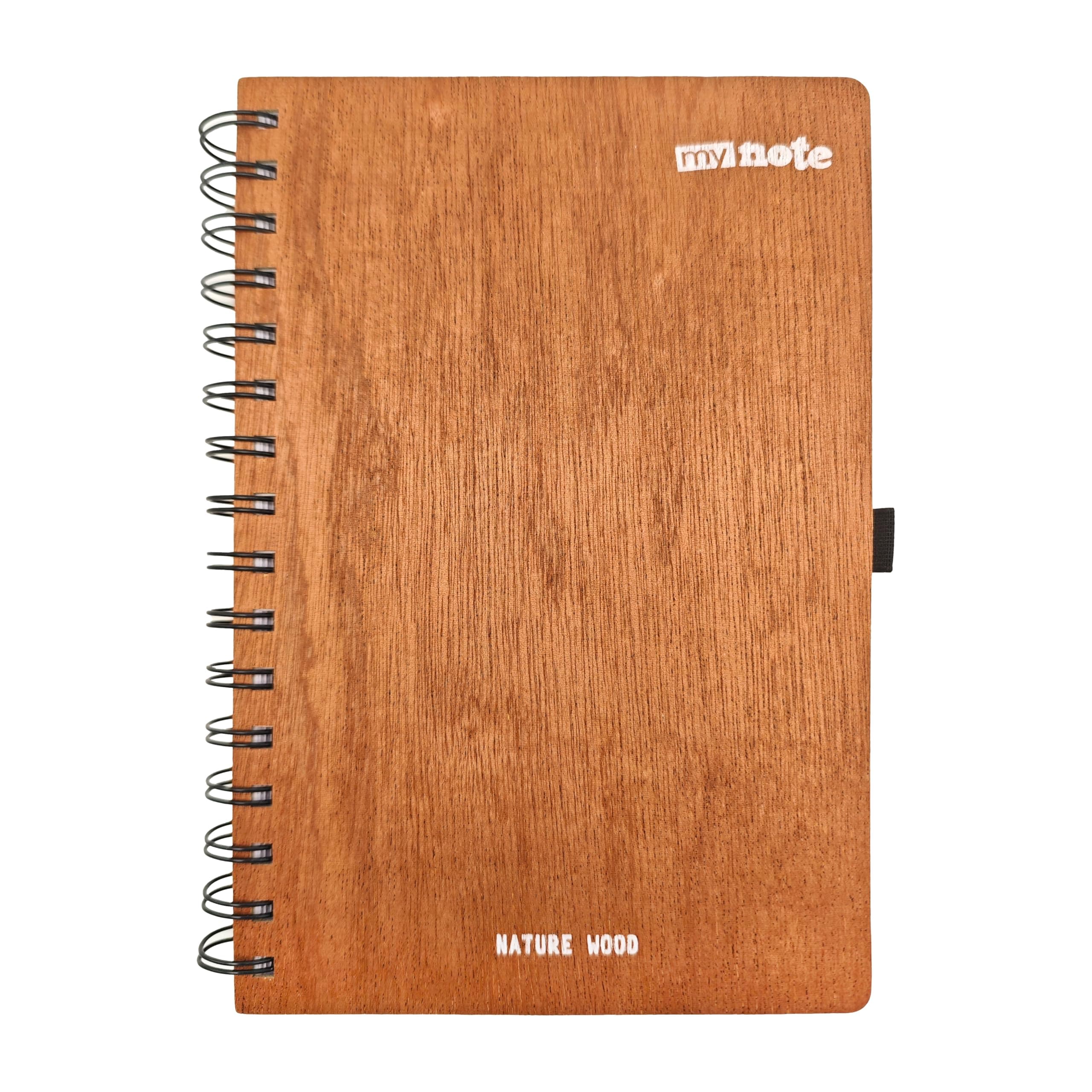 Mynote 14X21 Spiralli Wood Kapak Defter