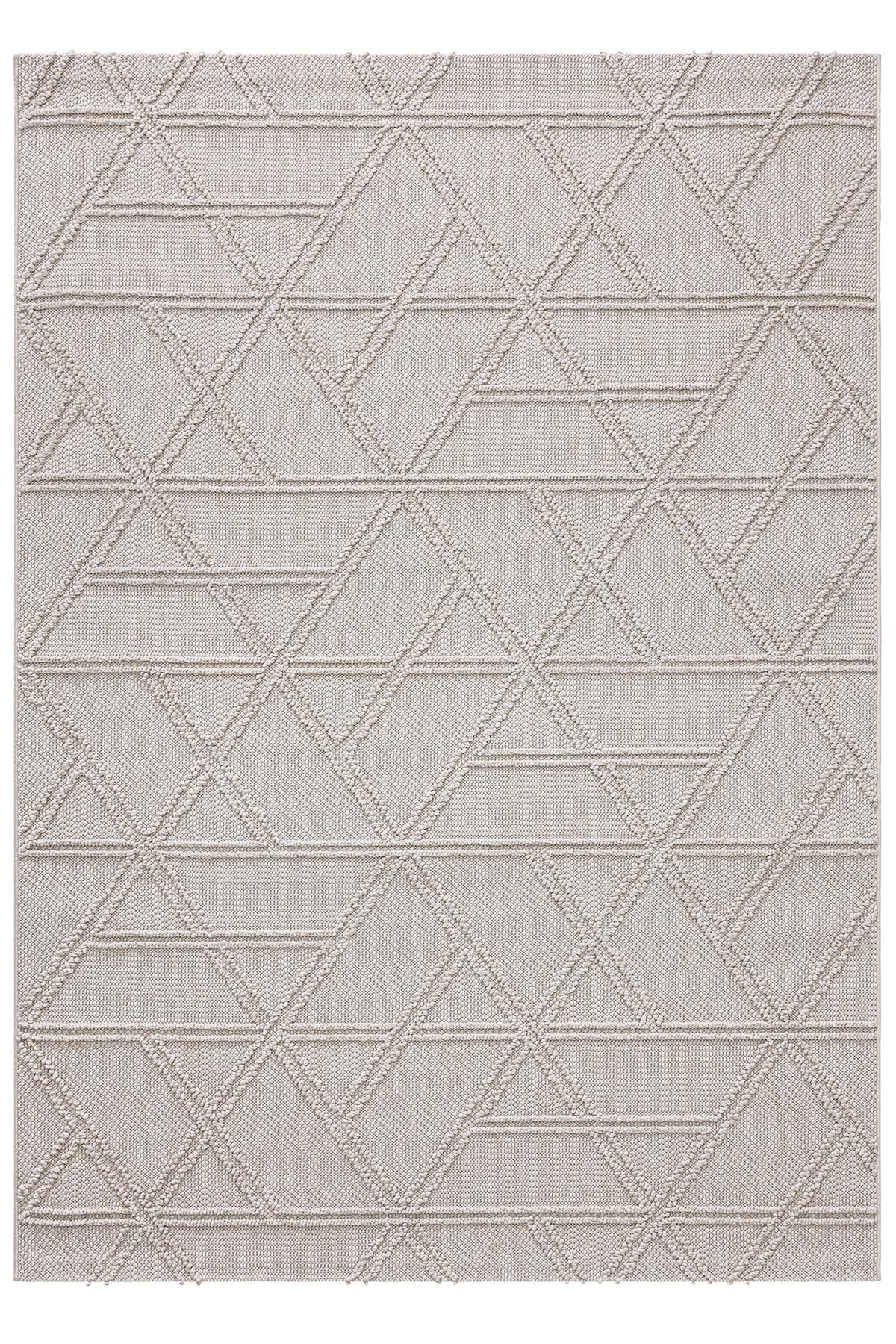KOZA HOME Alba Gri Krem Halı 19241A 80 x 300