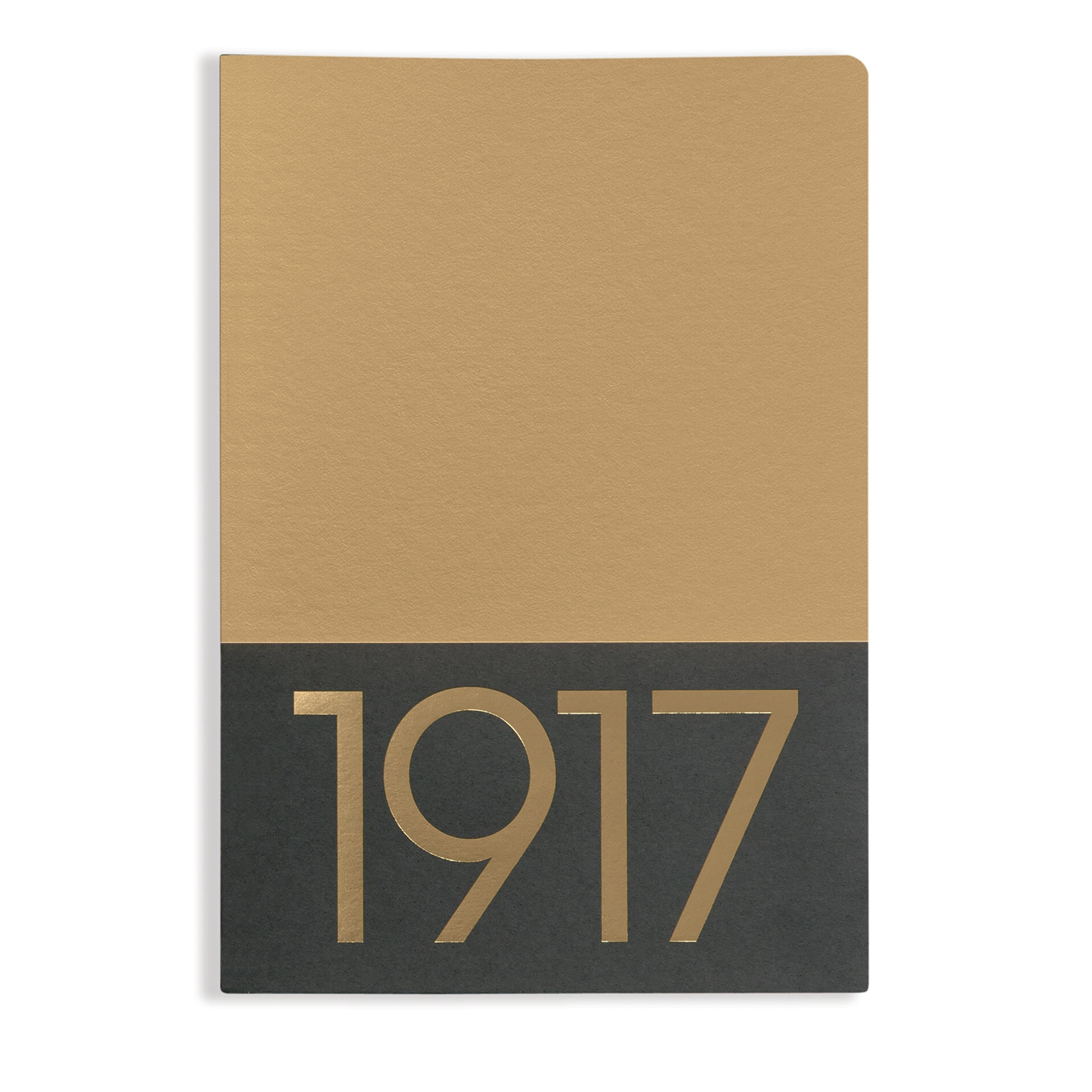 LEUCHTTURM1917 355531 Jottbook Medium (A5), 60 numaralı sayfa, boş, altın, ikili pakette