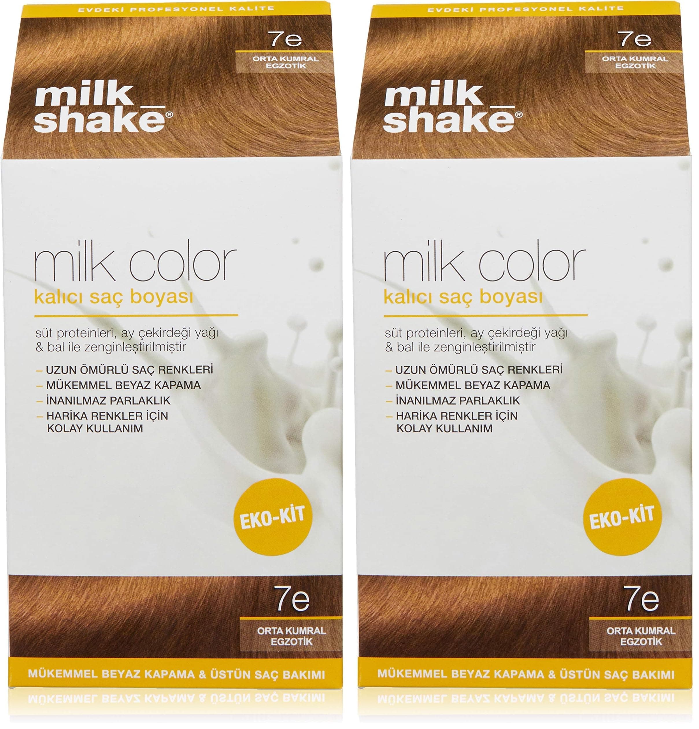 Milk Shake Milk Color Eko Kit Saç Boyası 7E (0.5 g) (2 paketi)