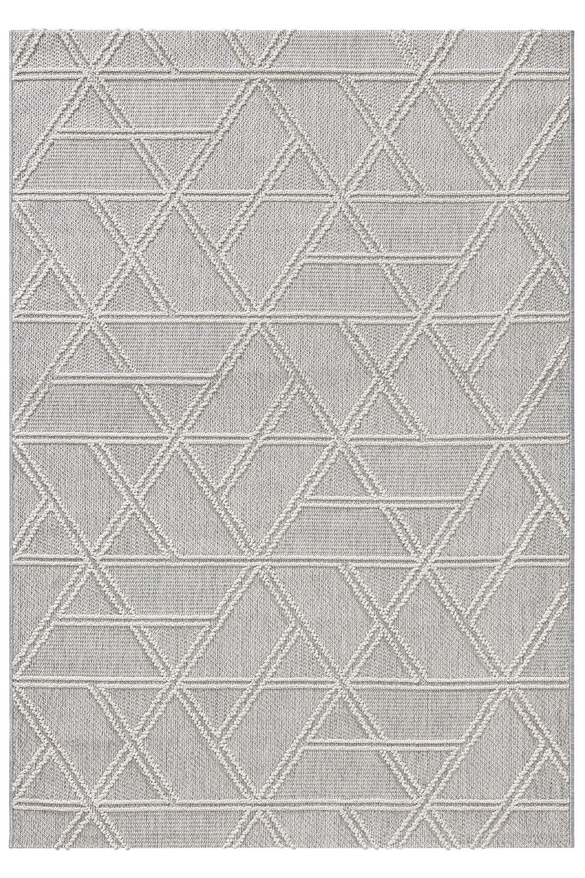 KOZA HOME Alba Gri Krem Halı 19241A 120 x 180