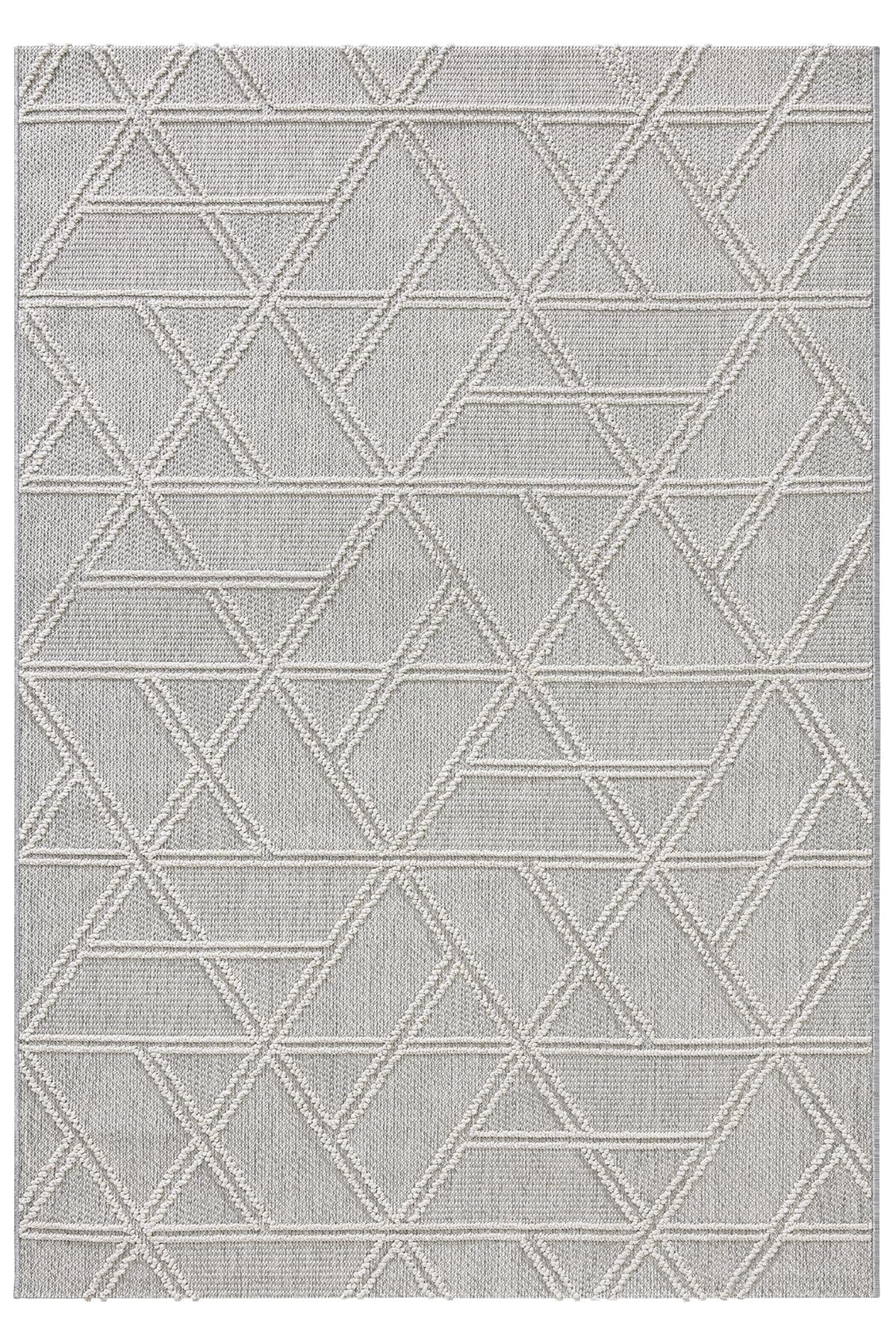 KOZA HOME Alba Gri Krem Halı 19241A 120 x 200