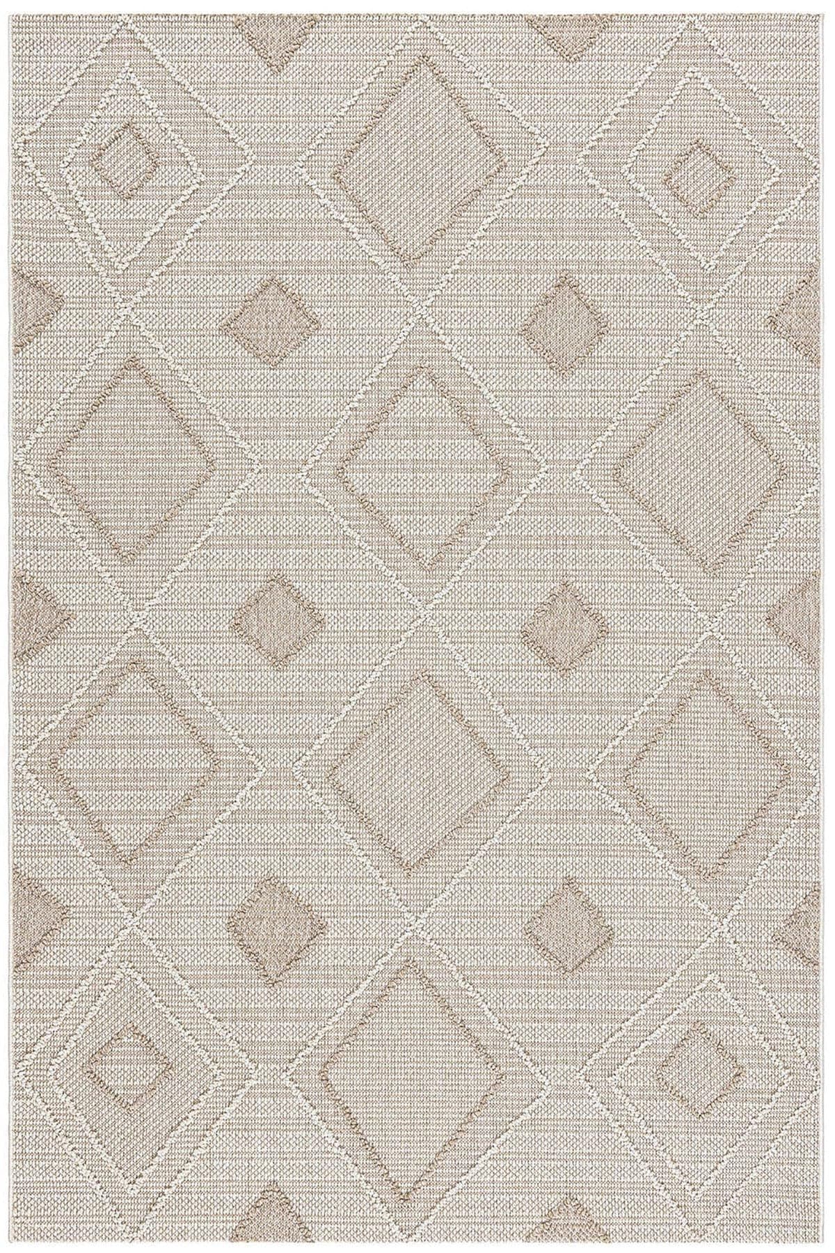 KOZA HOME Alba Krem Bej Halı 19246A 60 x 100