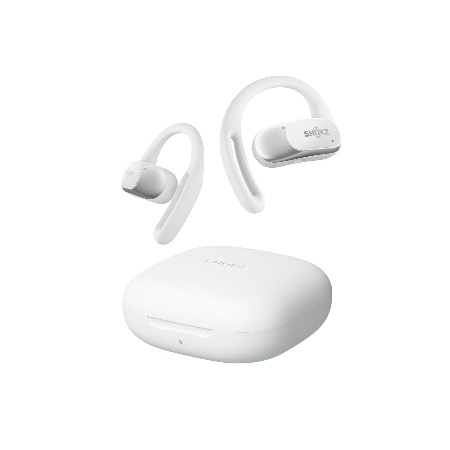Shokz OpenFit Air True Wireless, Bluetooth 5.2, Açık Kulak Tasarımı, IP54 Suya Dayanıklılık, 28 Saat Pil Ömrü, Kablosuz Kulaklık - Beyaz