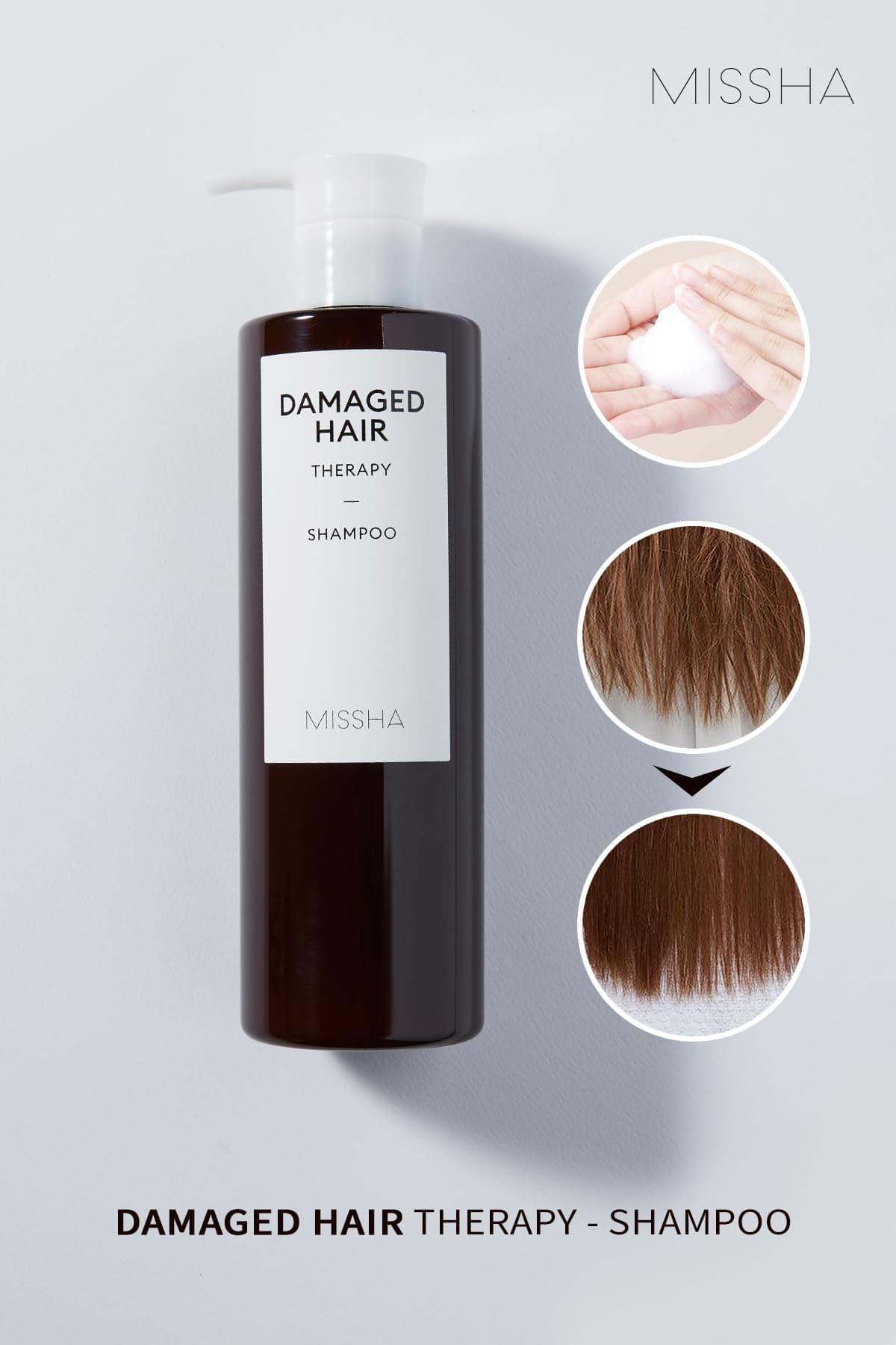MISSHA Yıpranmış Saçlar İçin Yoğun Bakım Şampuanı Damaged Hair Therapy Shampoo 8809581451414