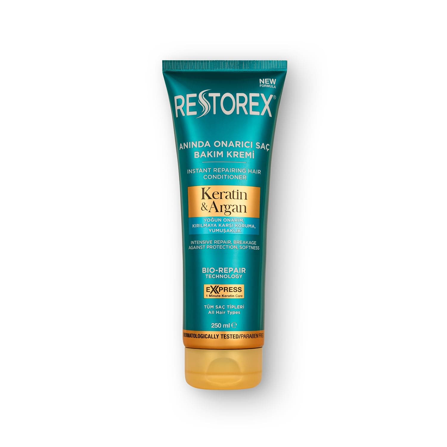 Restorex Keratin & Argan Onarıcı Saç Bakım Kremi 250 Ml - Yıpranmış Ve Hasar Görmüş Saçlar
