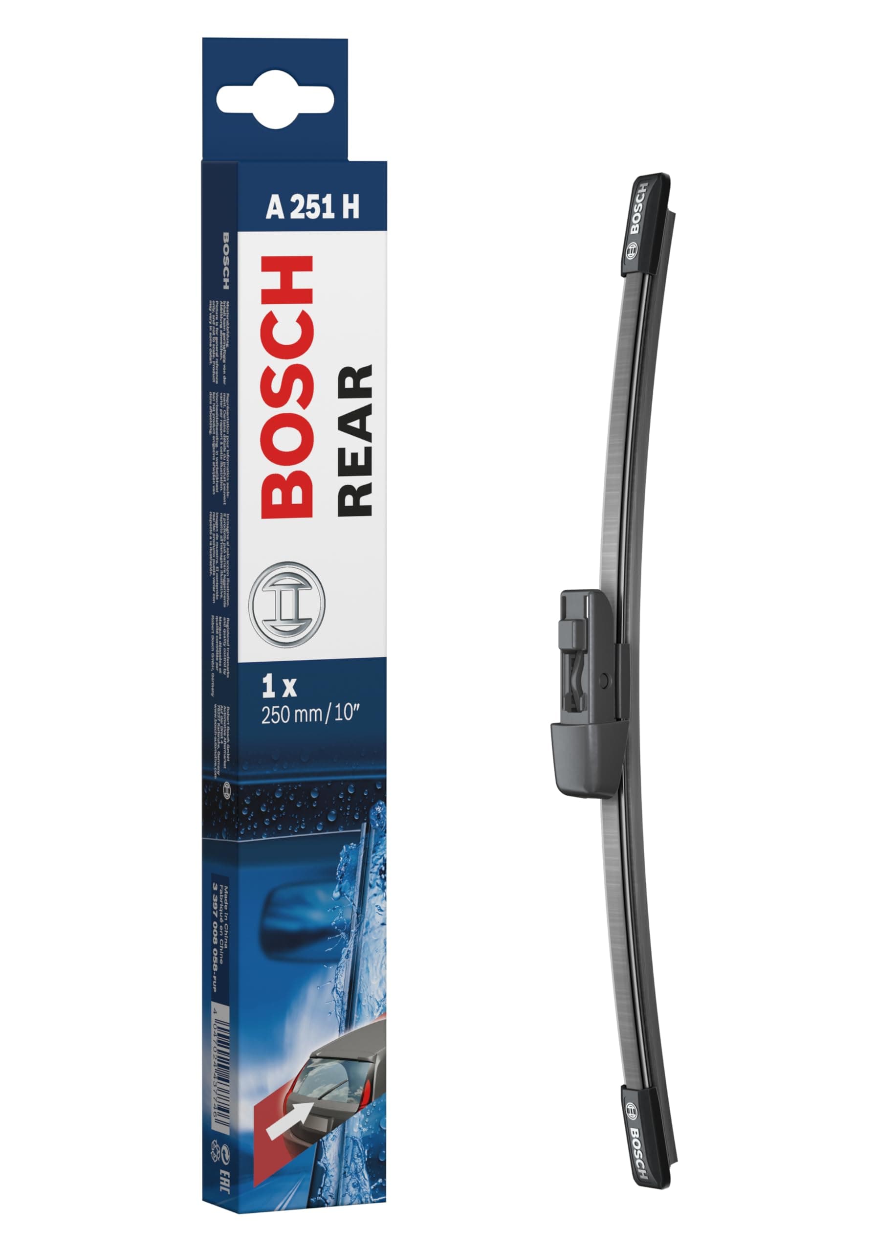 BOSCH Arka Silecek Peugeot 308, Opel Astra L (2022-2024), Seat Arona (2017-2024), VW Scirocco (2008-2017), VW T-Cross - 250 mm A251H 3397008058