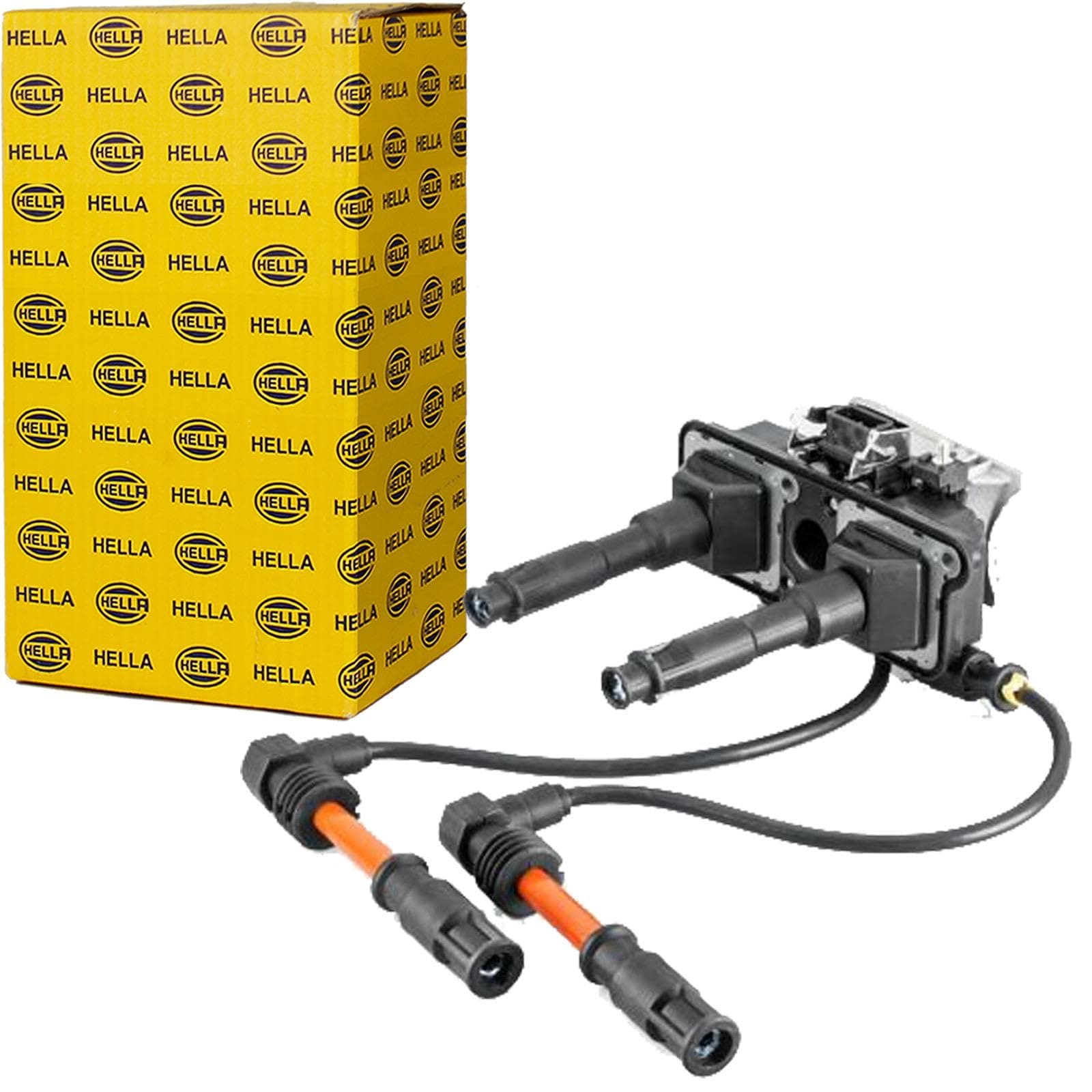 Hella Ateşleme Bobini - 3-Kutuplu - Buji Kablosu - Vidalanmış Ignition Coil